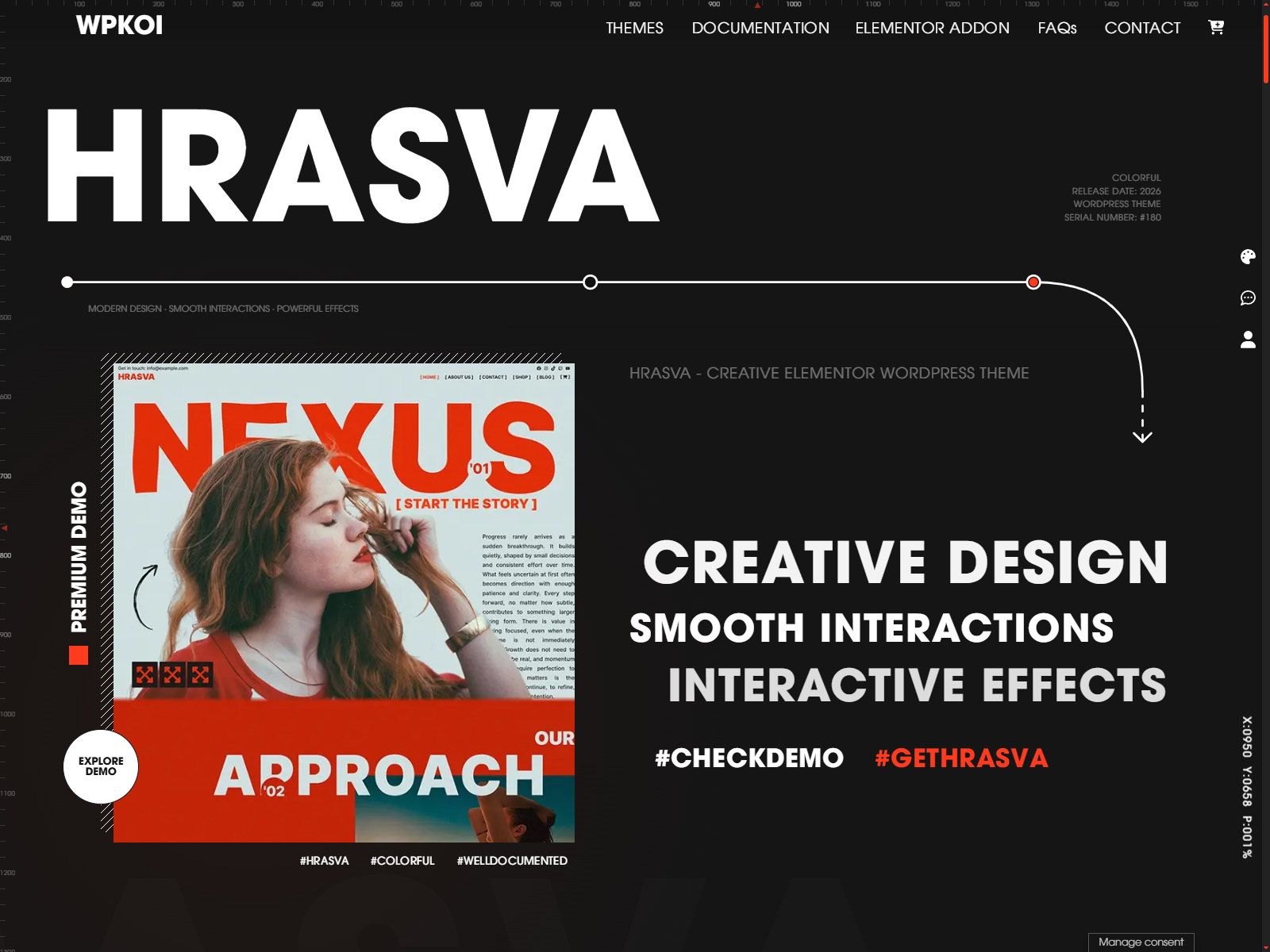 Hrasva — Creative WordPress Theme