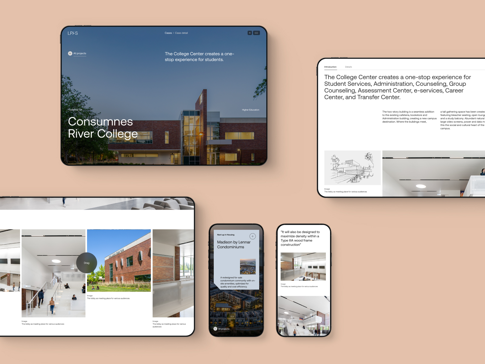 Portfolio pages
