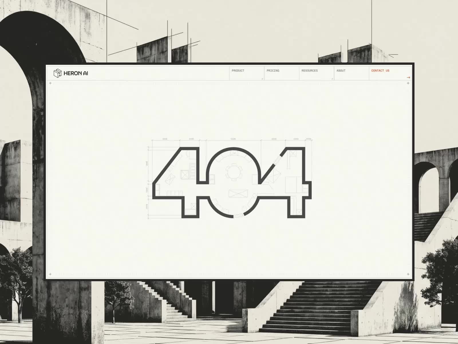 Heron AI - 404 page