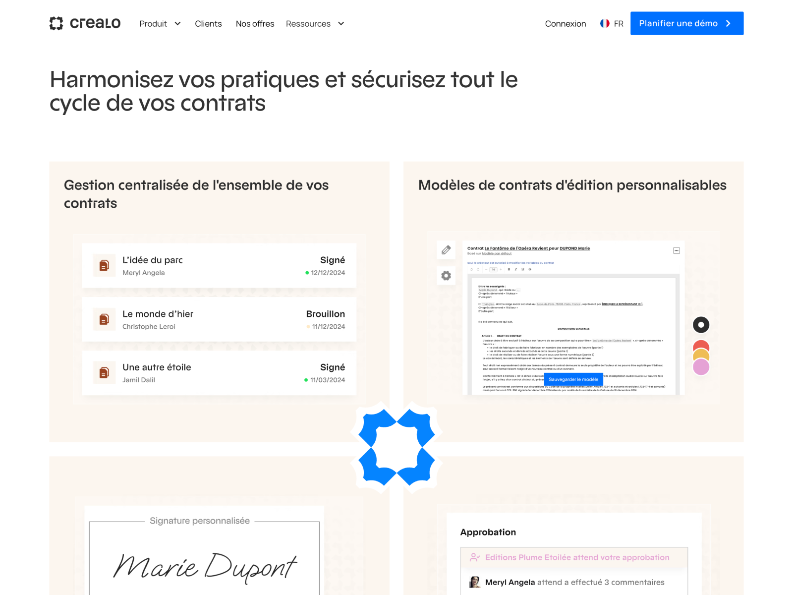 4 cards hover element