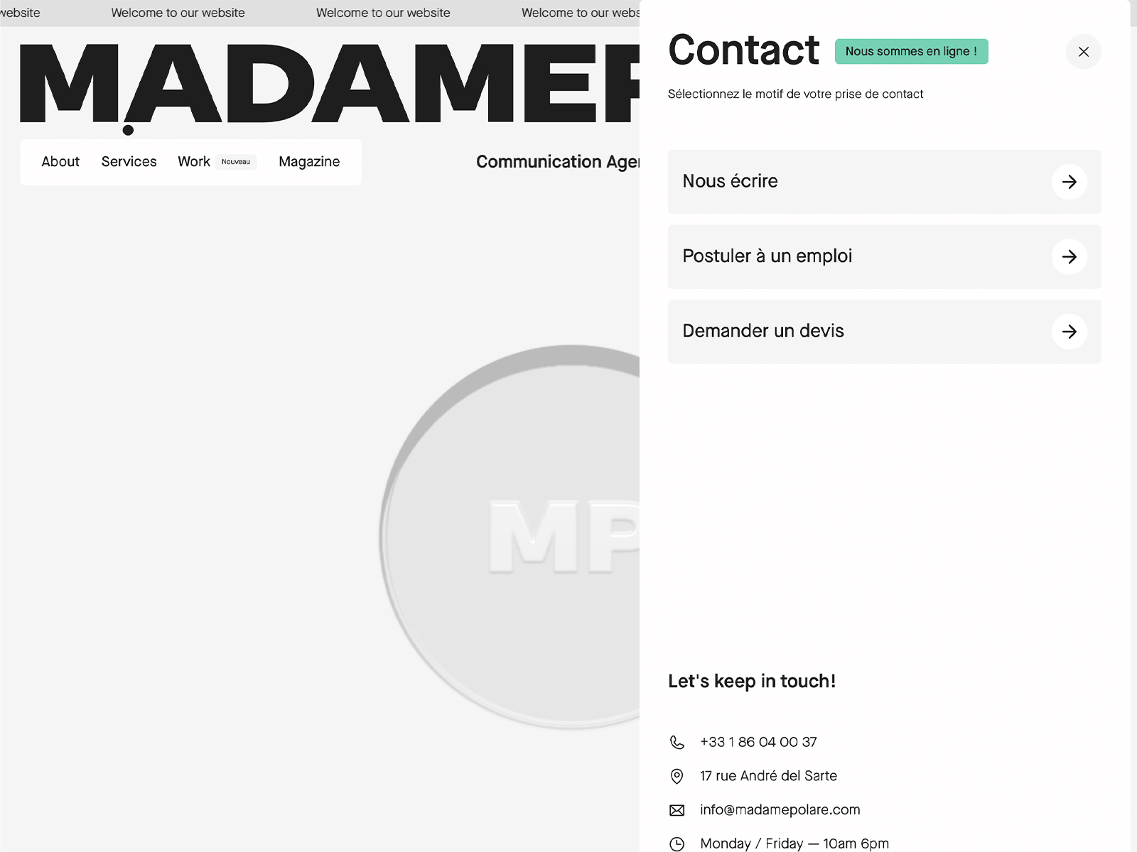Multi-step contact form