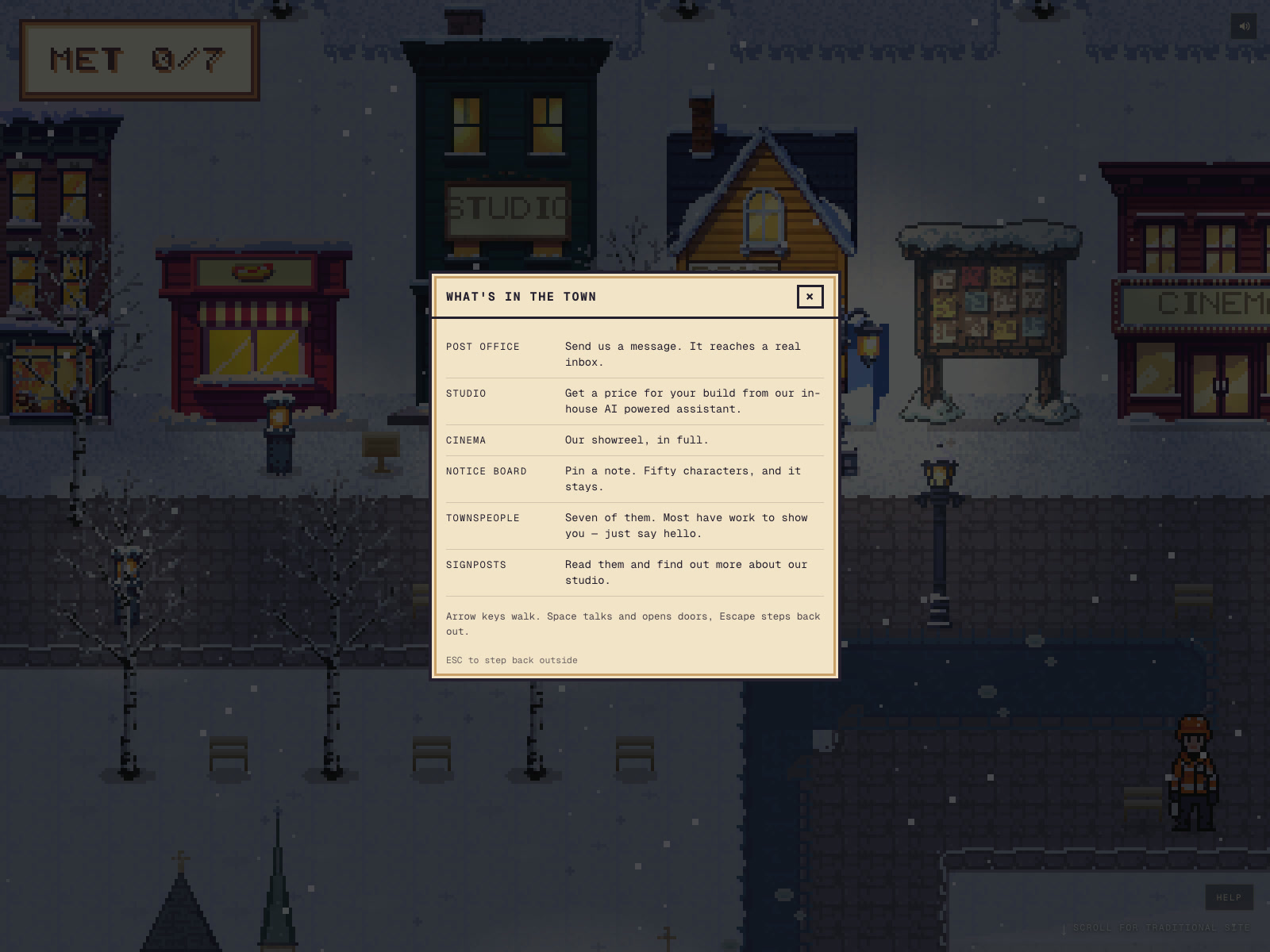 Talk to NPC Clients to get information & references