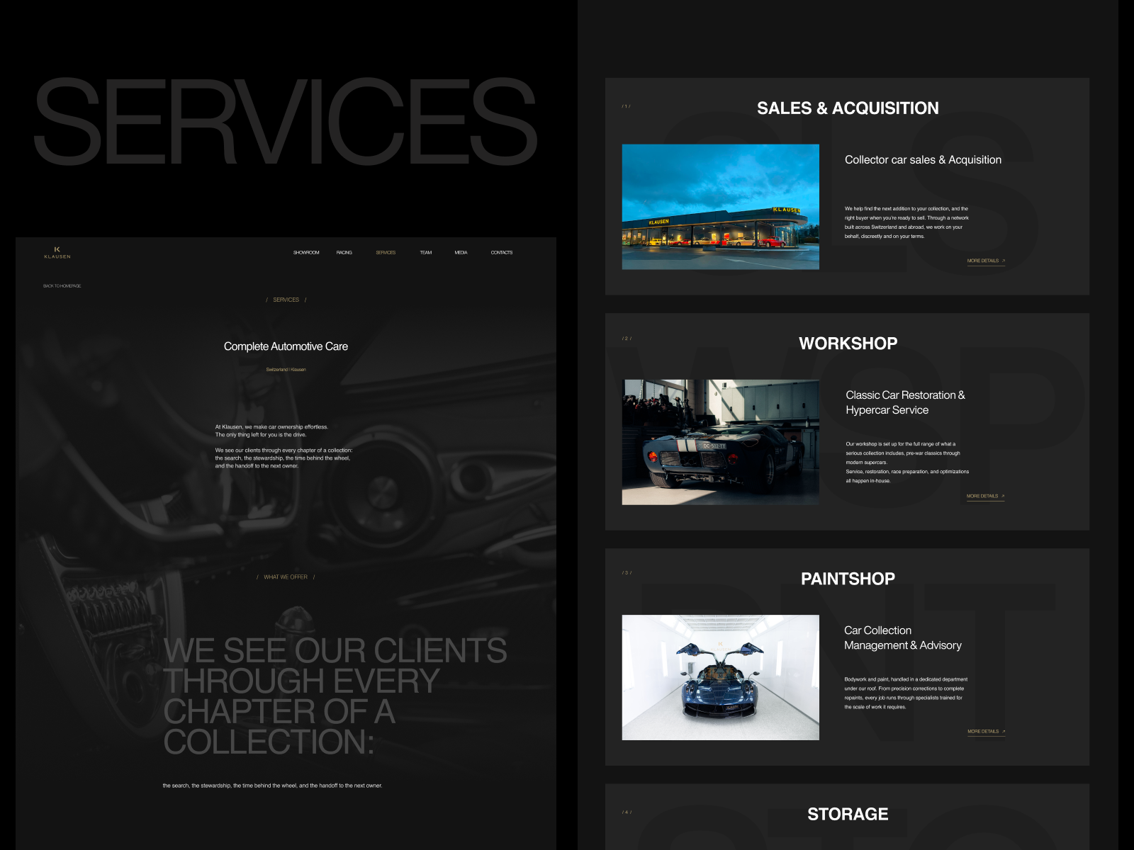 Services page