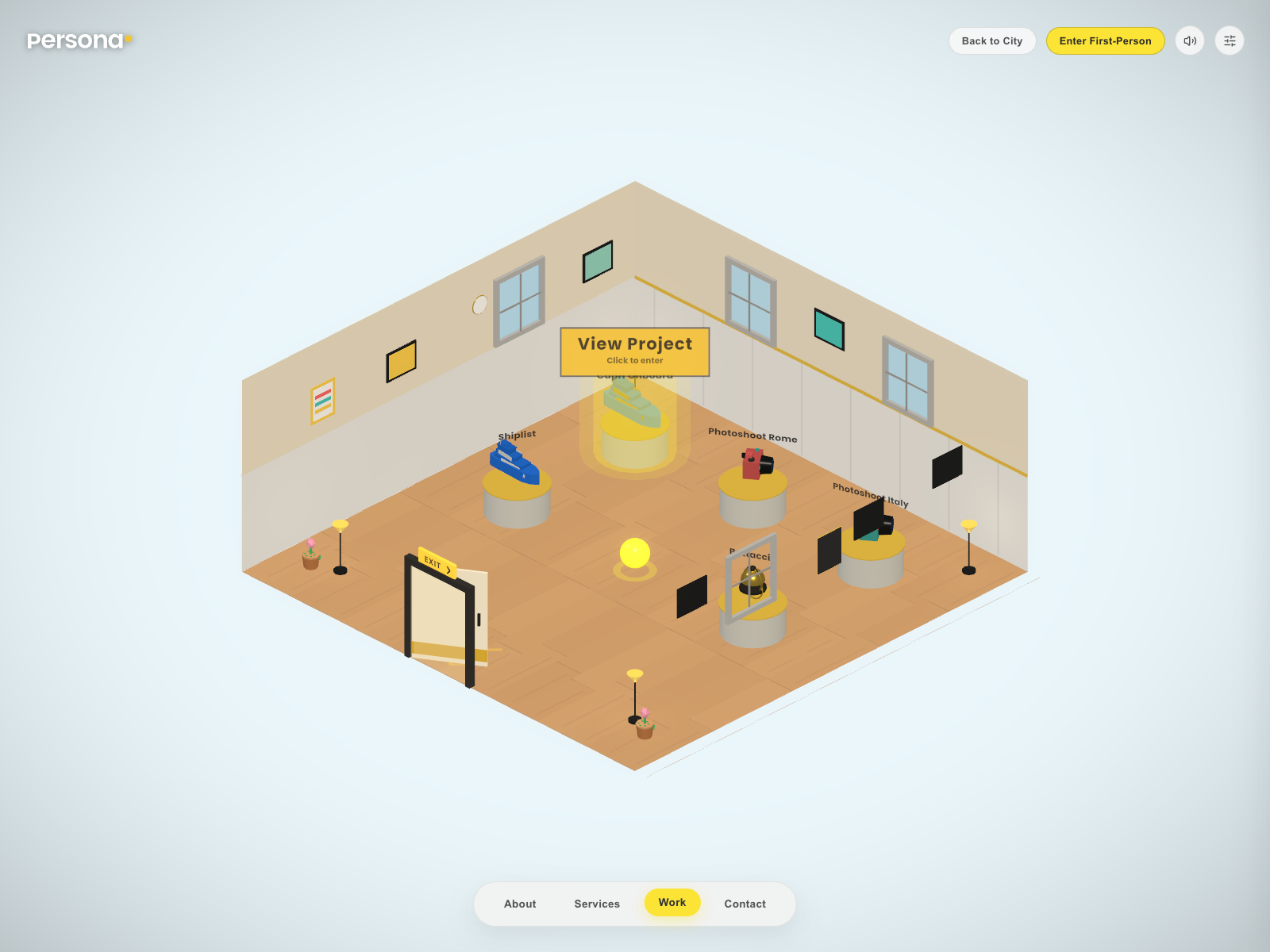 Projects as a 3D Exhibition