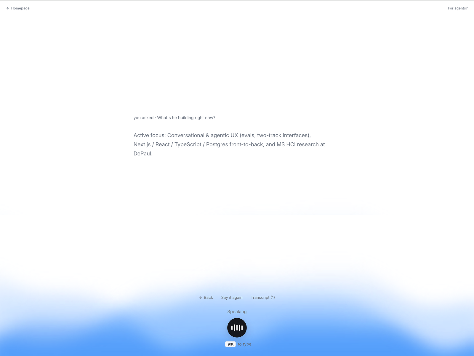 Voice UI