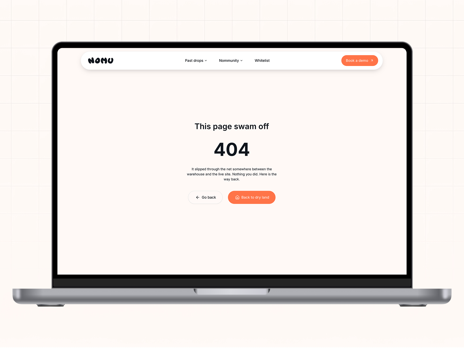 This page swam off - 404