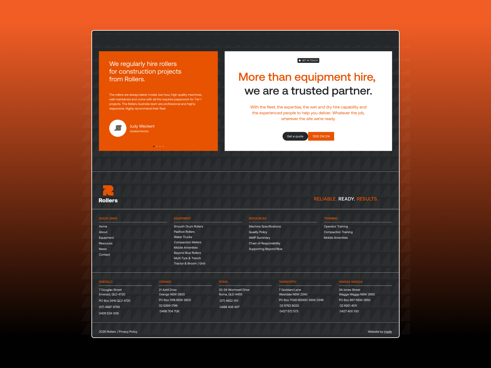 Footer + CTA