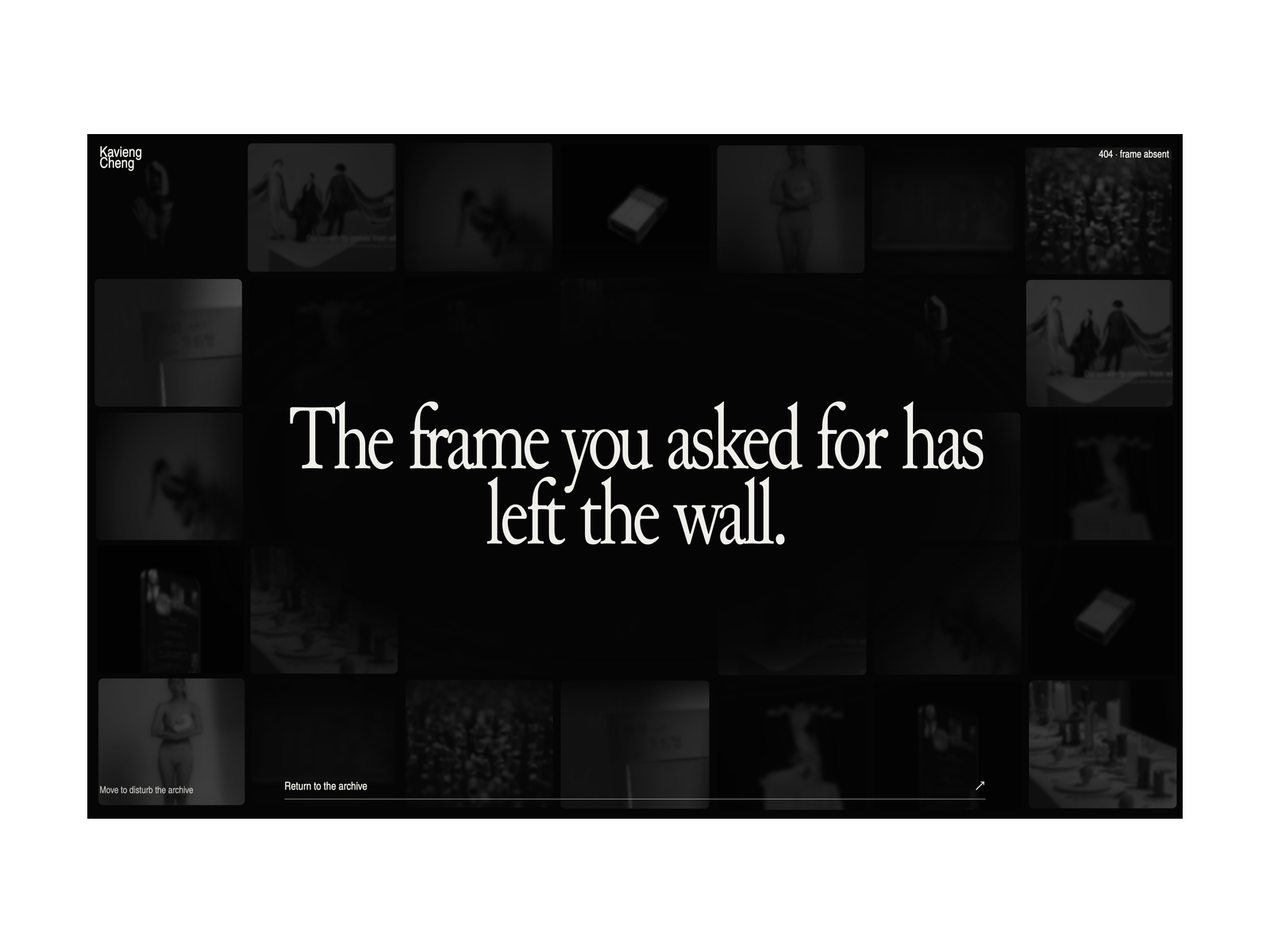 Frame absent