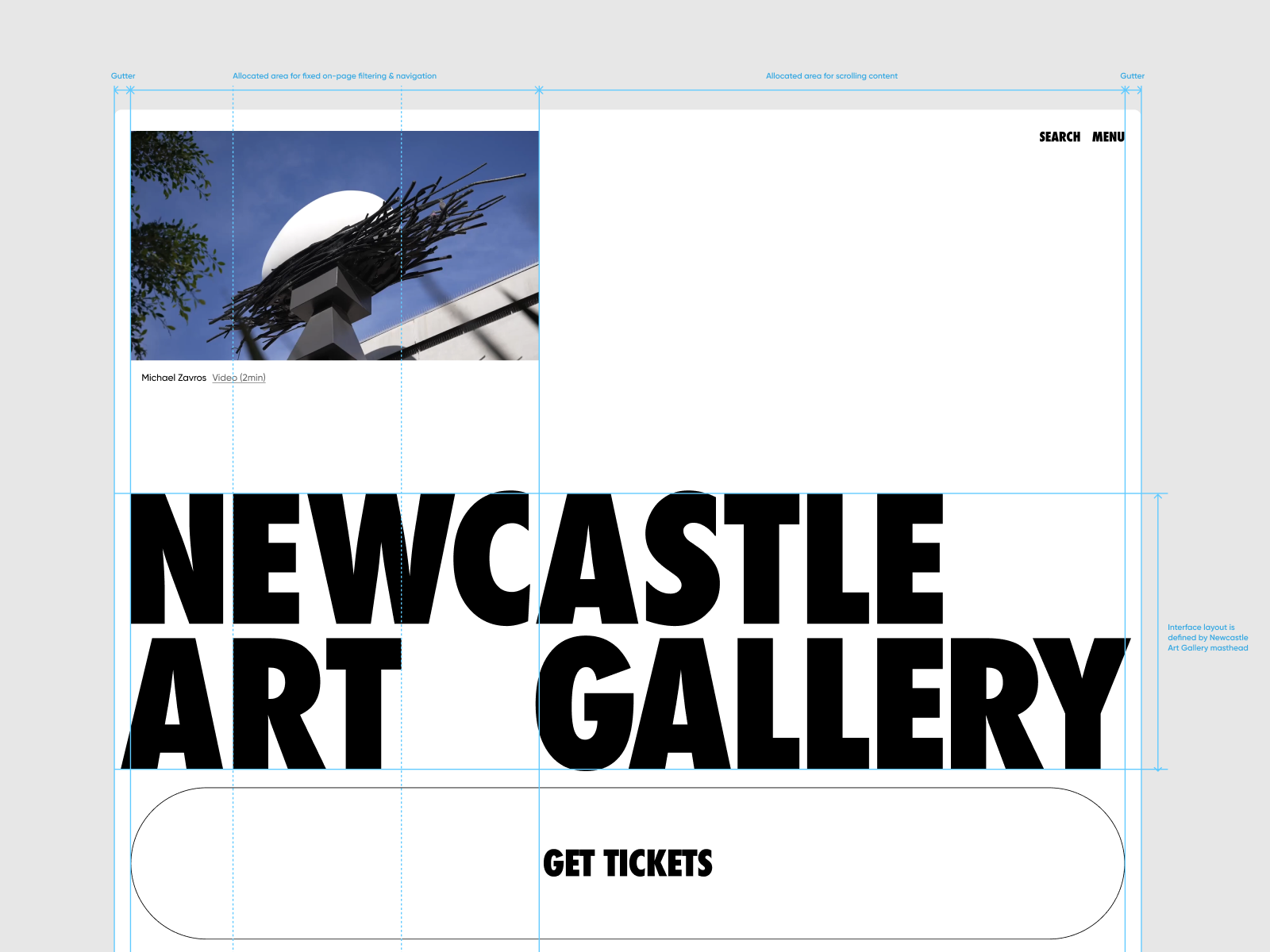 UI Grid based on enlarged logo mark