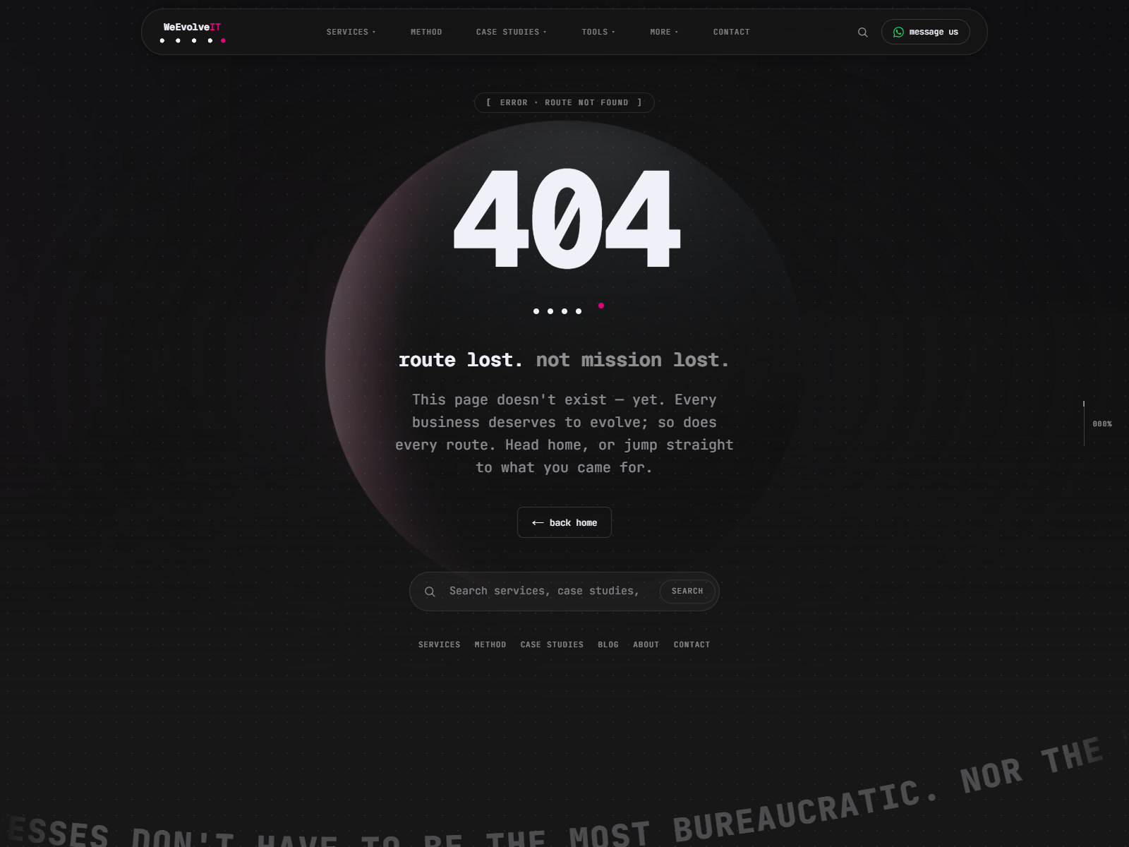 404 Route Lost