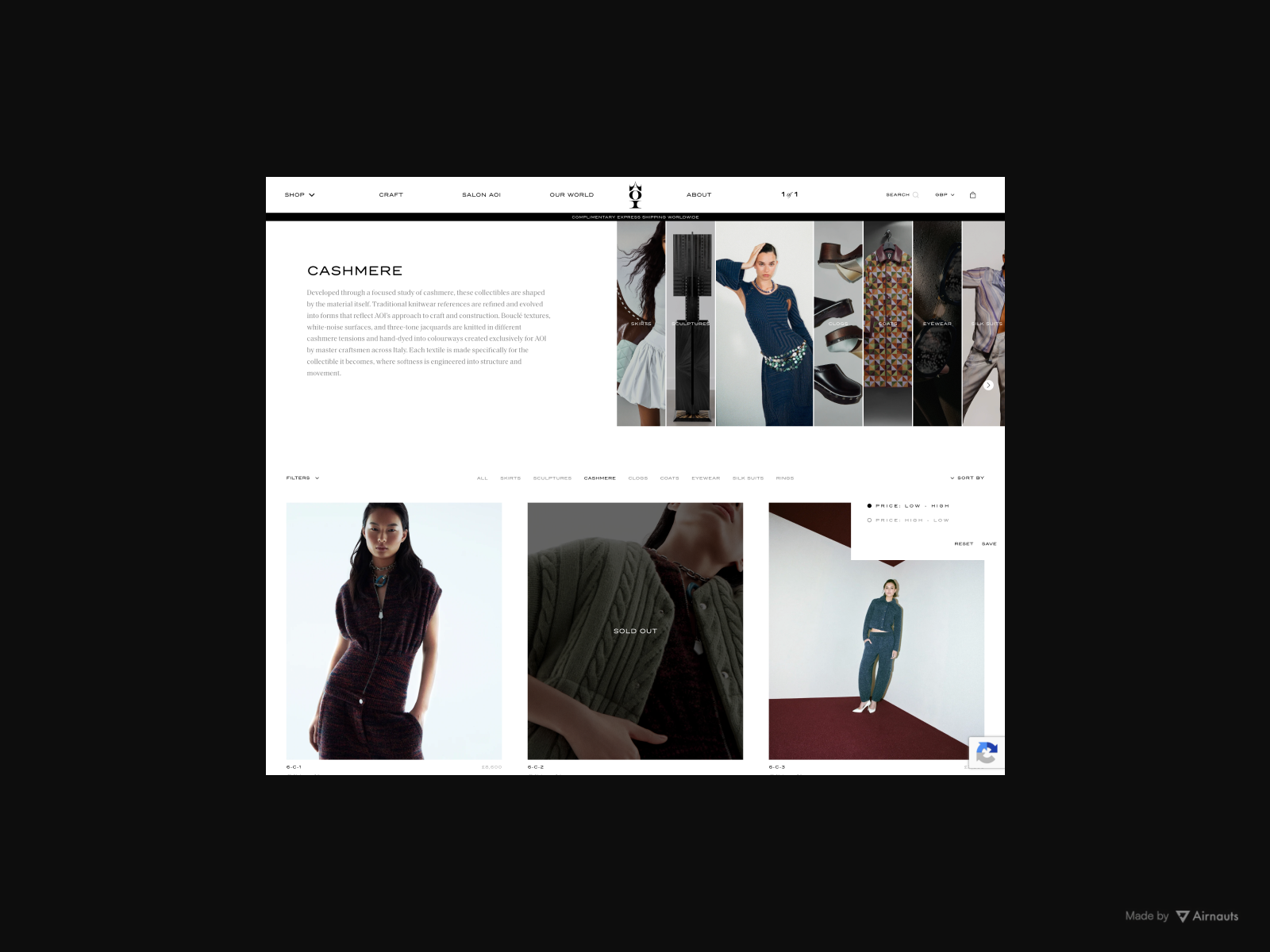 Product Listing Page