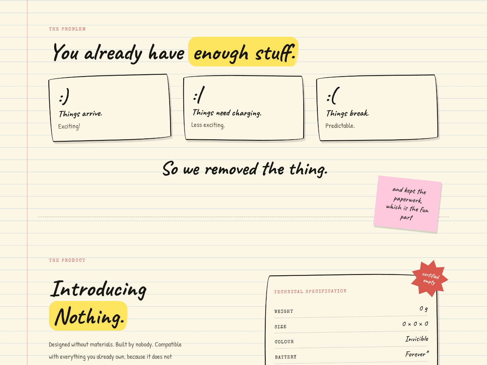 nothing