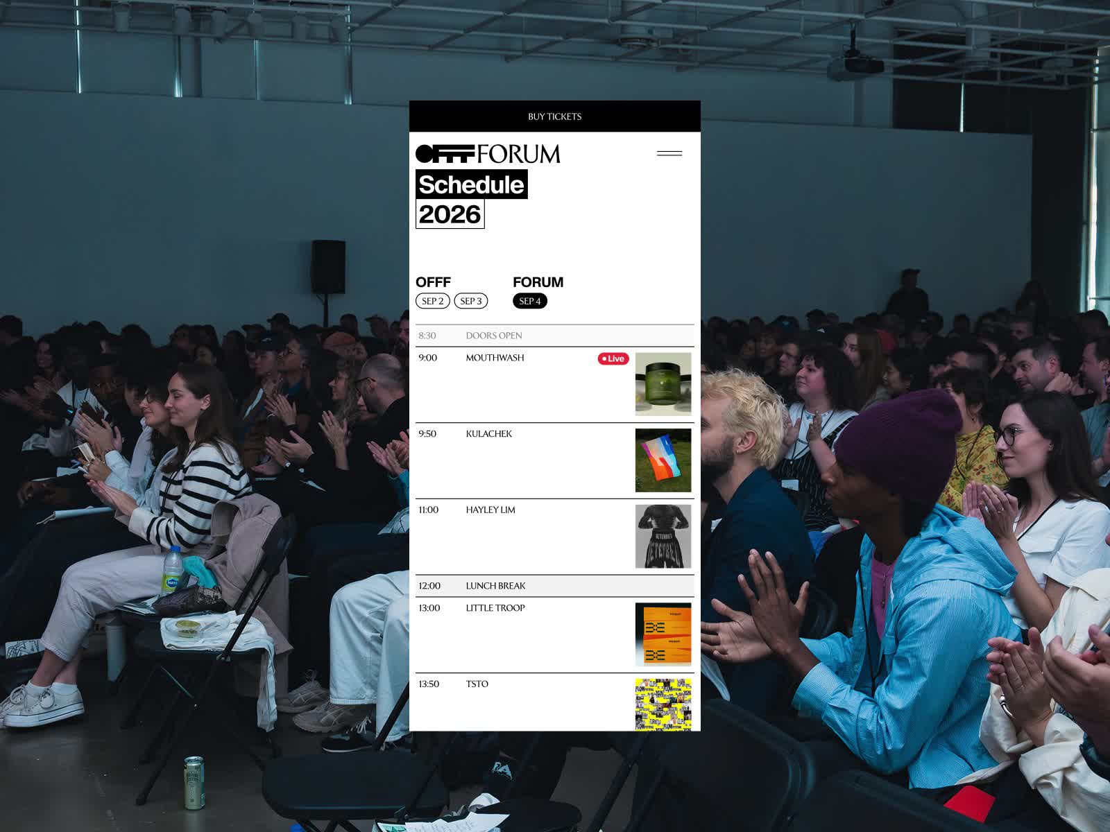 OFFFForum - Schedule