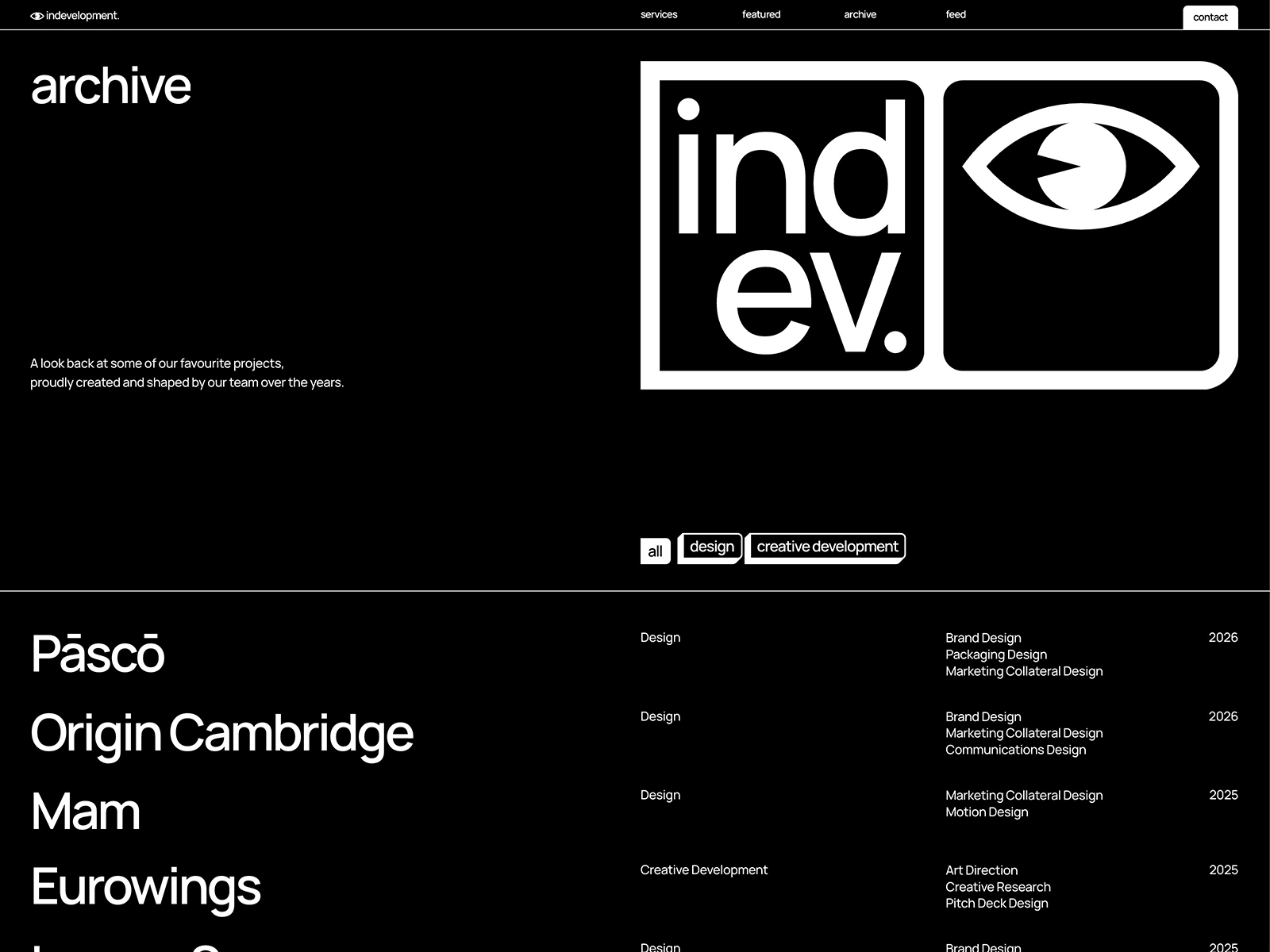 Archive Menu