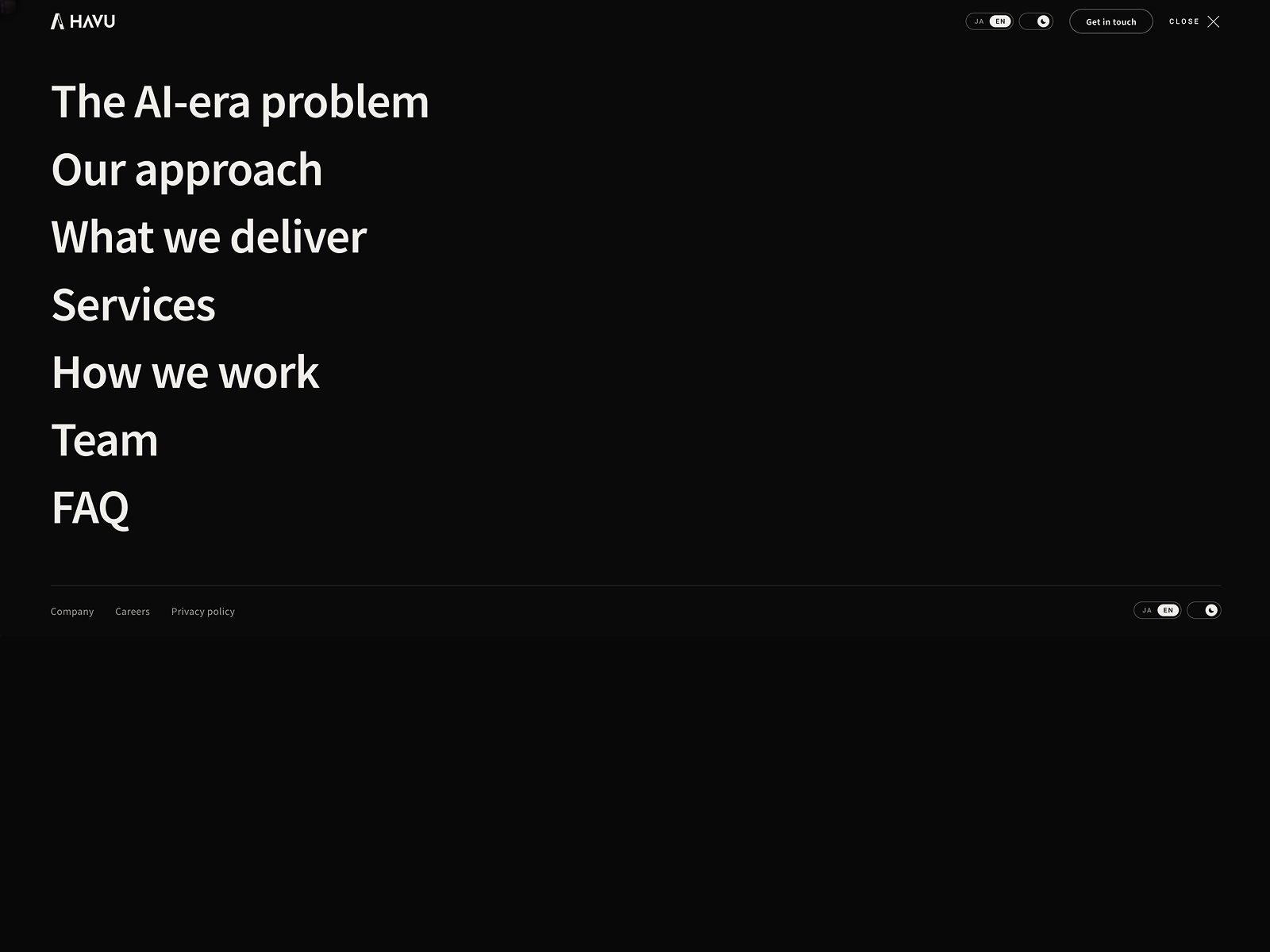 Dynamic menu