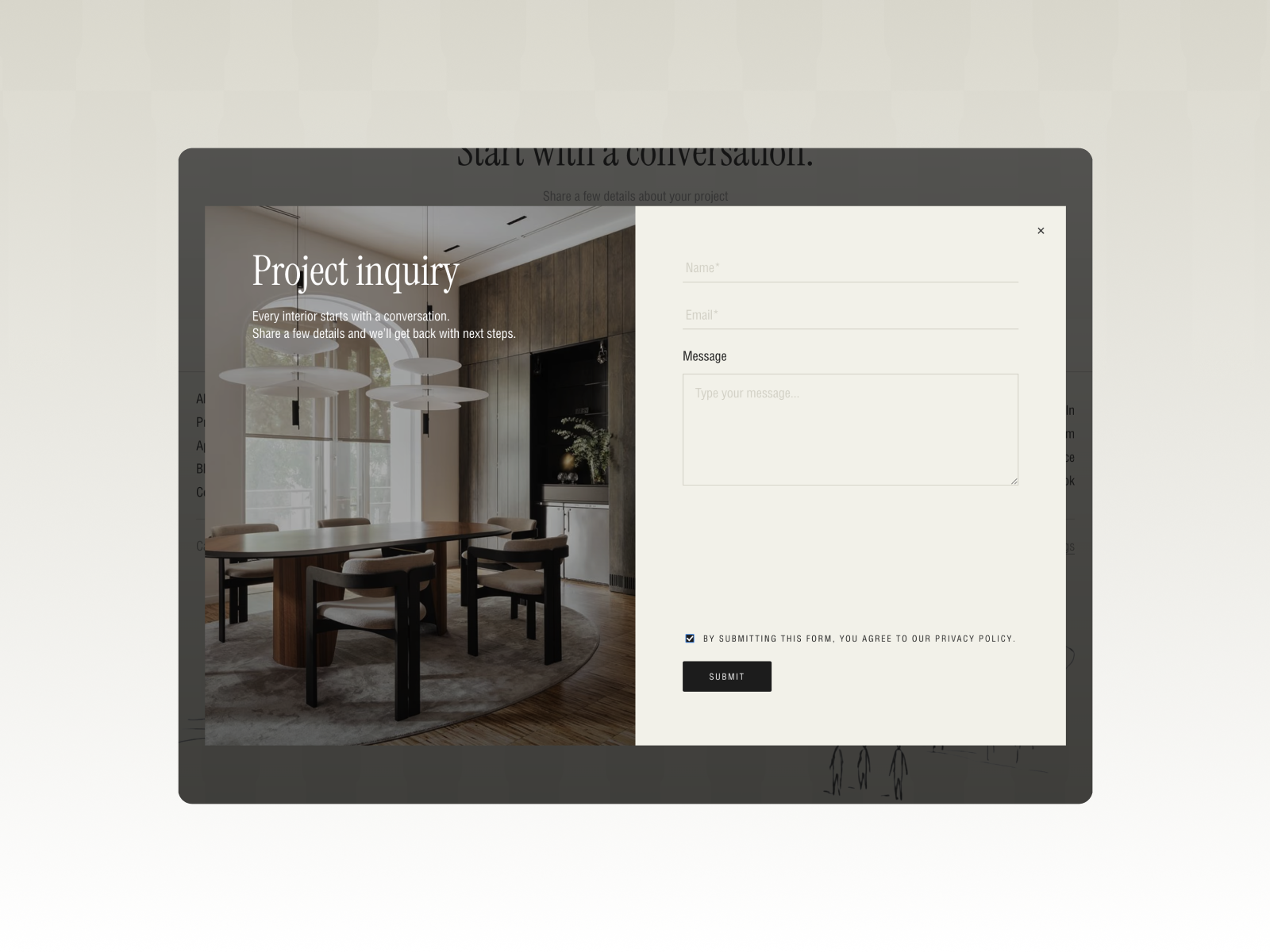 Contact form