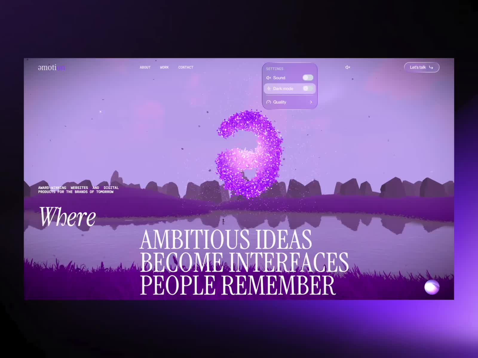 Emotion Agency - Dark Theme