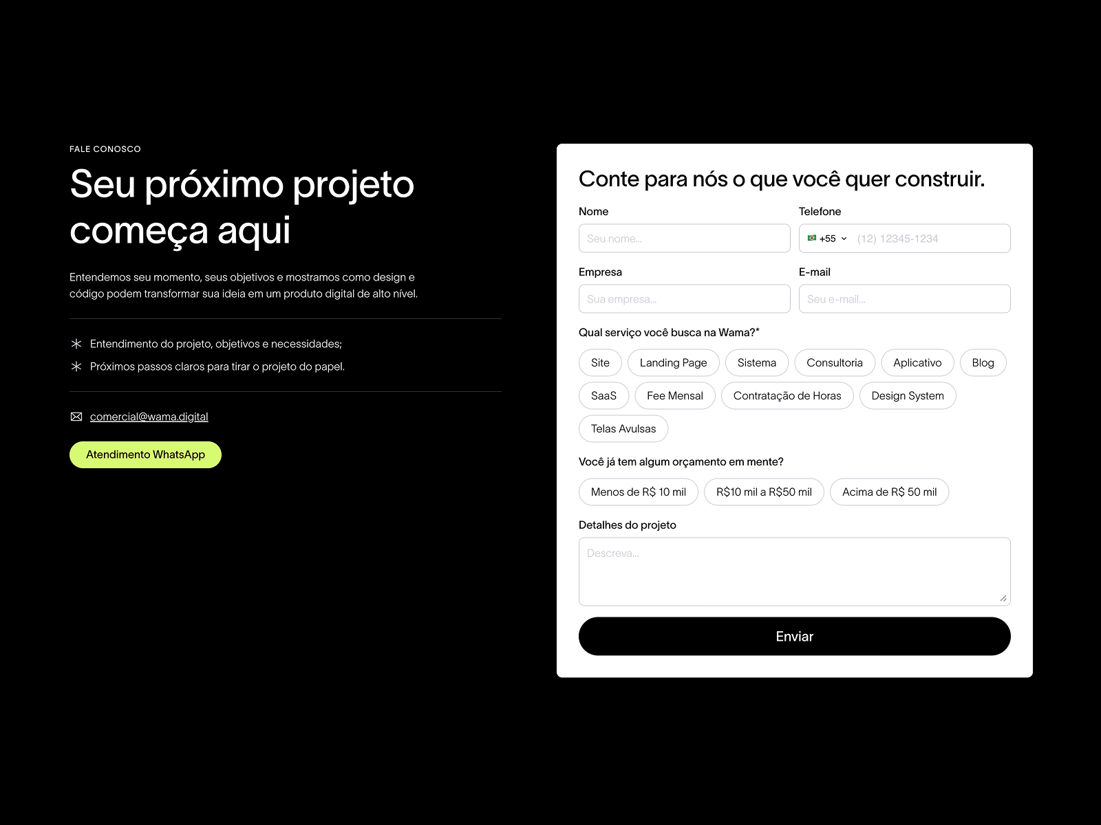Contact & Footer