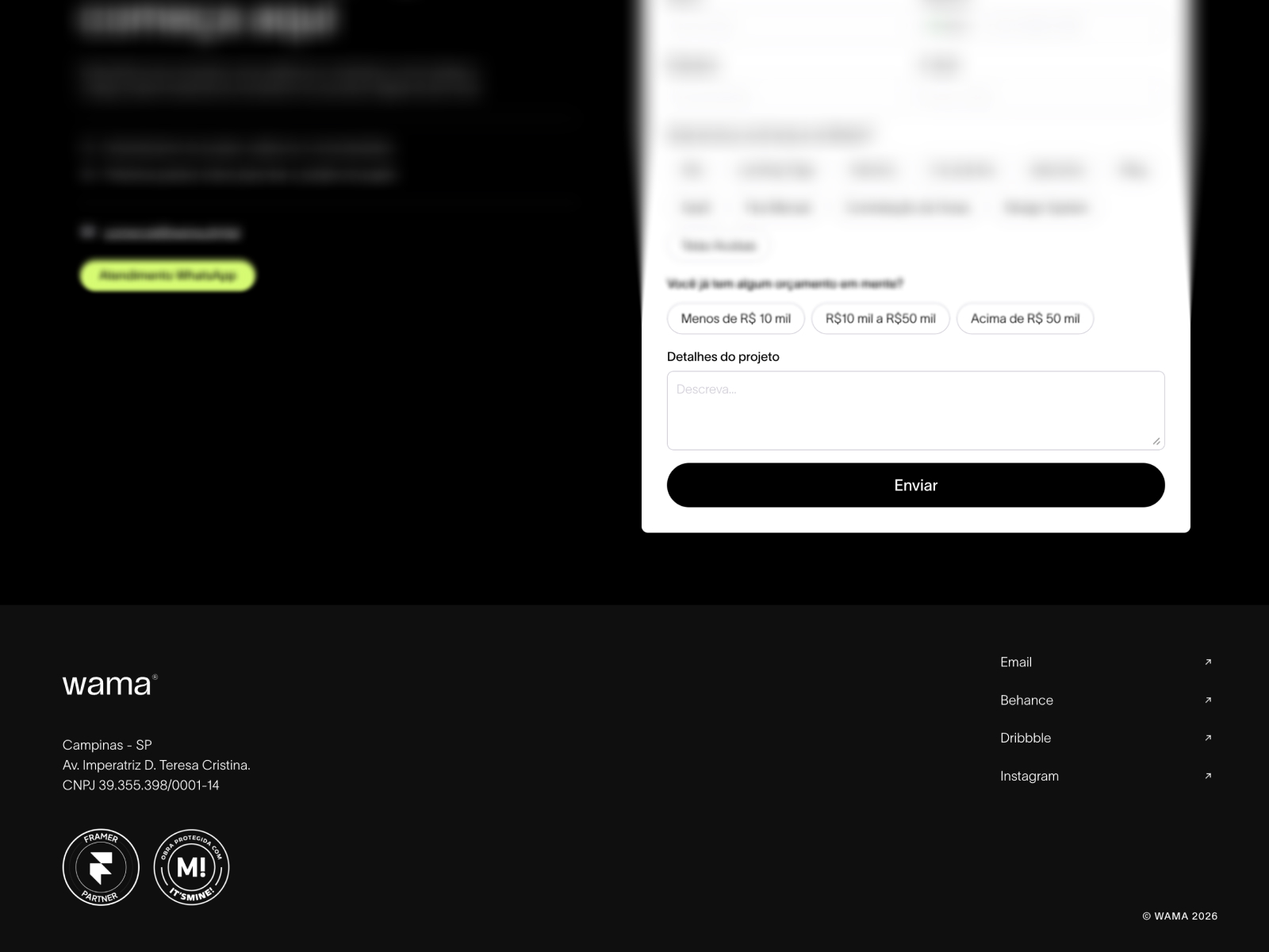 Contact & Footer