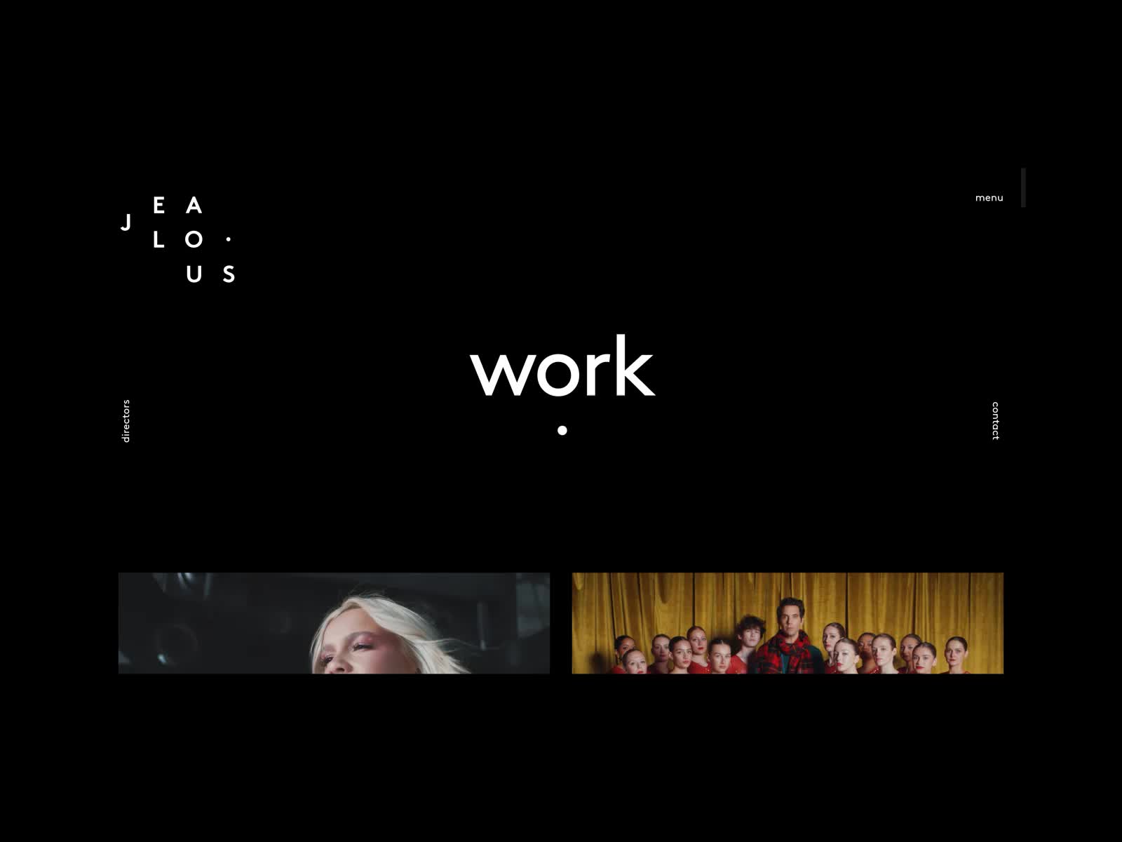 Jealous Films - Work Side Swipe Navigation / Page Transition