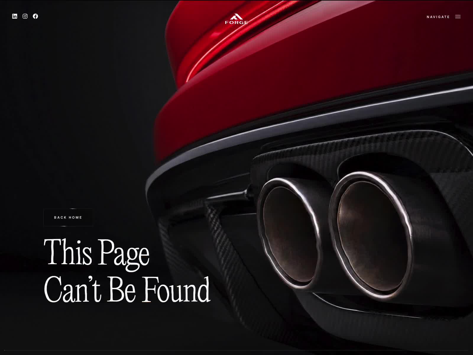 Forge Automotive - 404 Webgl exhaust fumes
