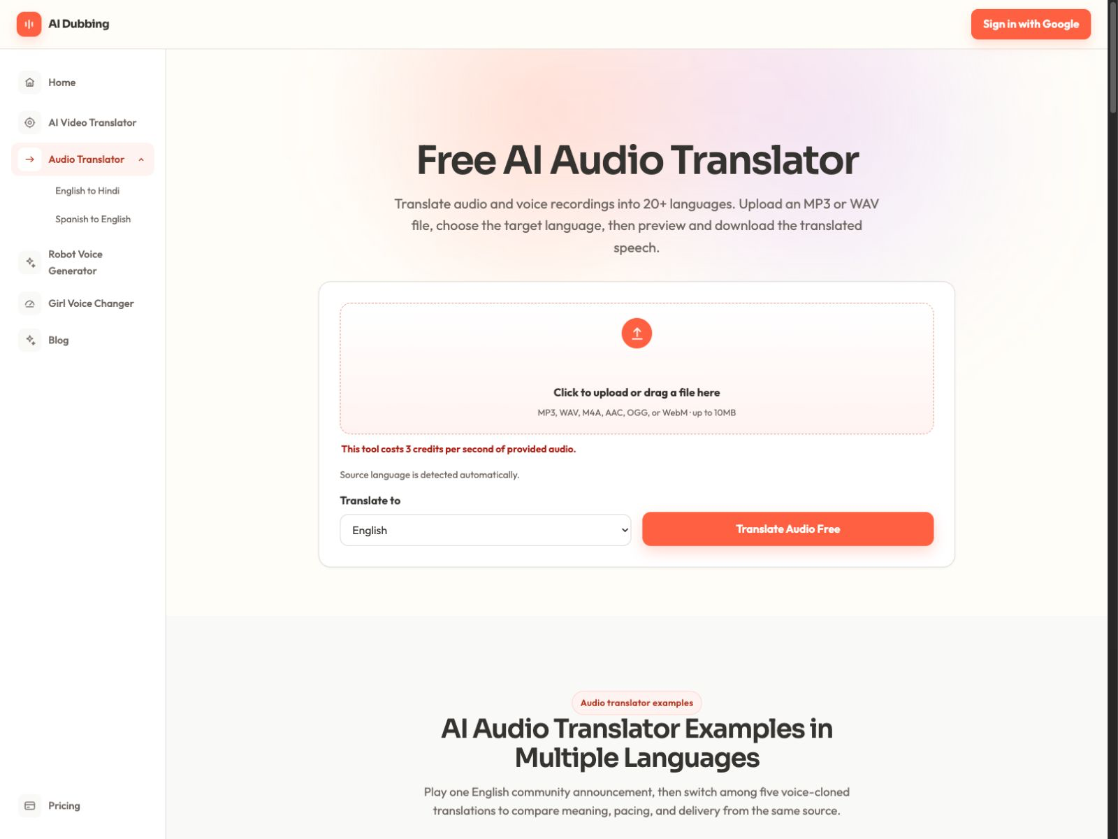 Audio Translator