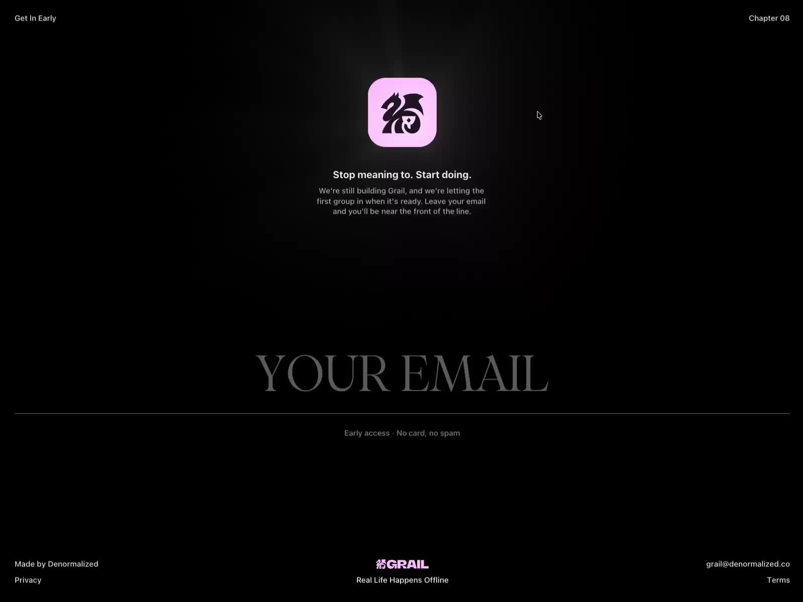 Grail - Waitlist+footer