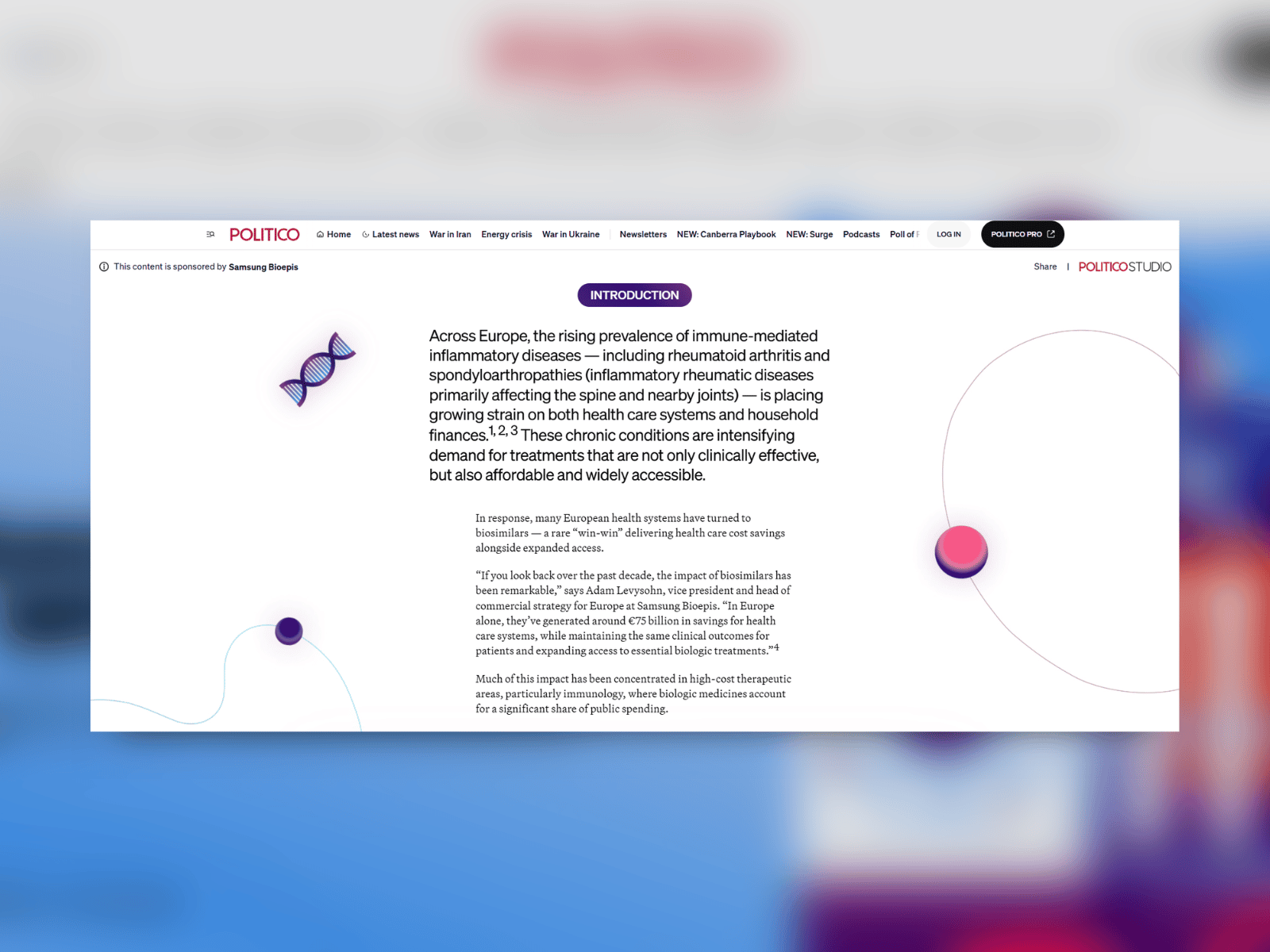 Politico Europe x Samsung