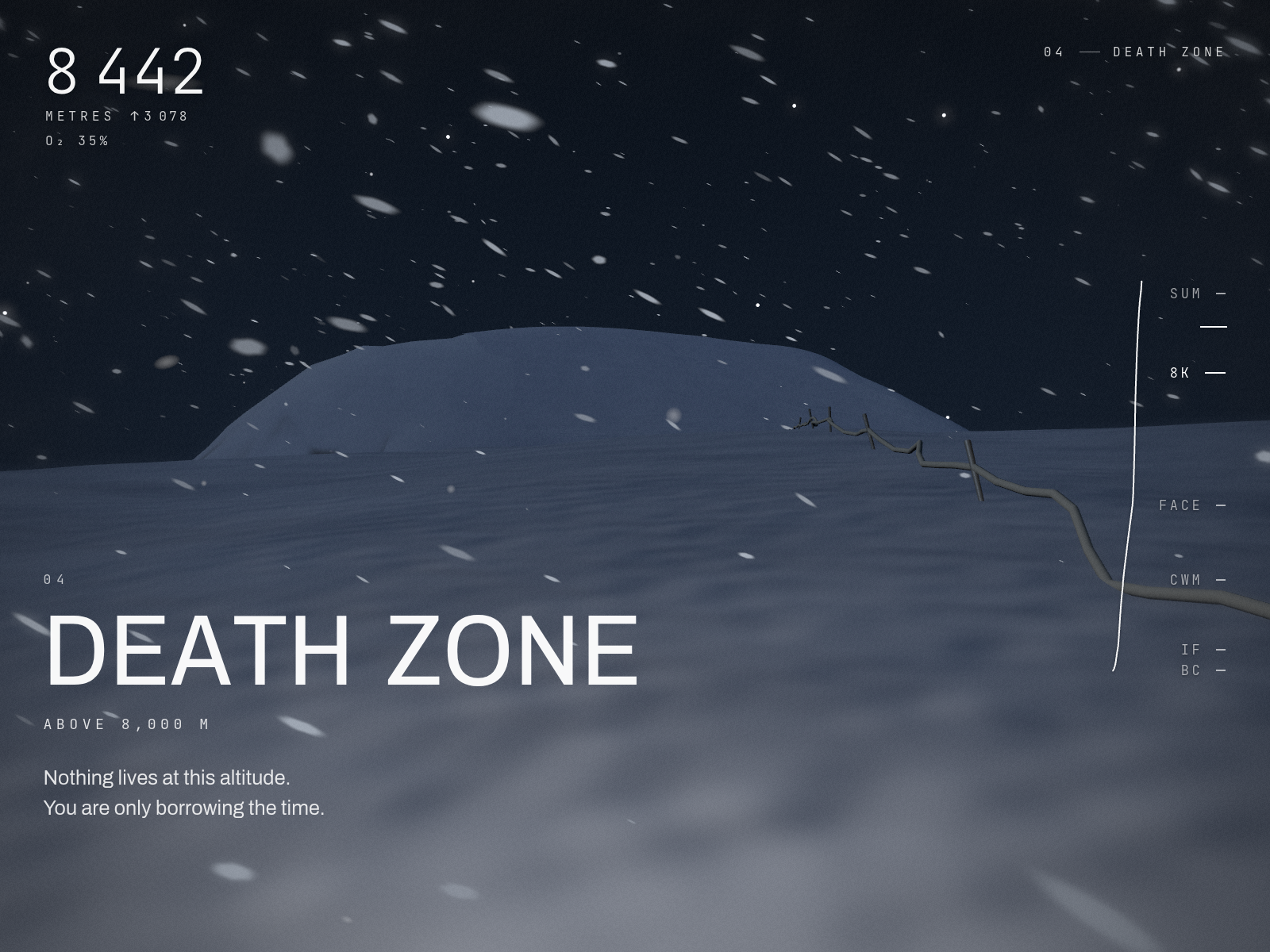 Altitude rail