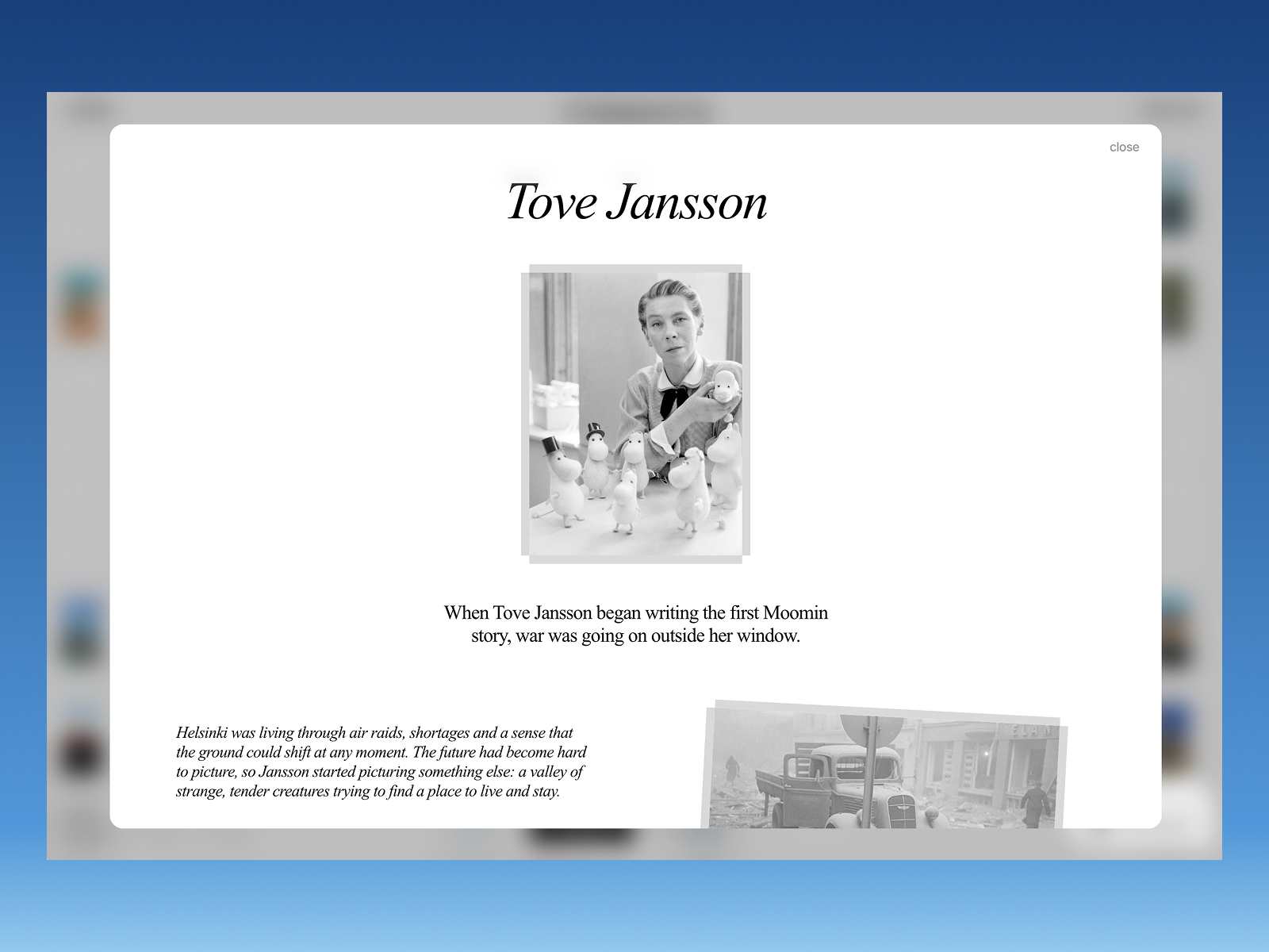 Article Modal Window