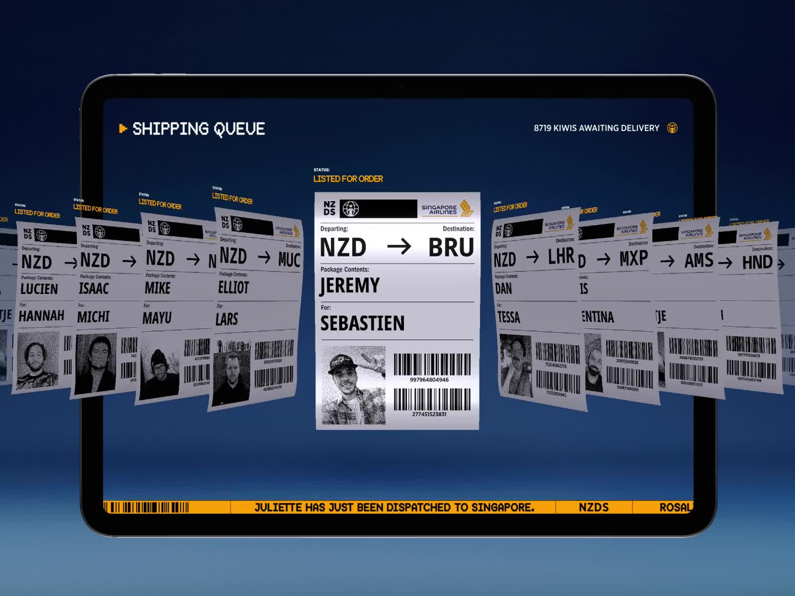 New Zealanderlivery Service - Shipping Queue