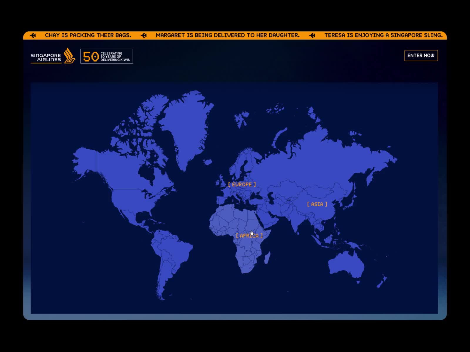 New Zealanderlivery Service - Flight Map