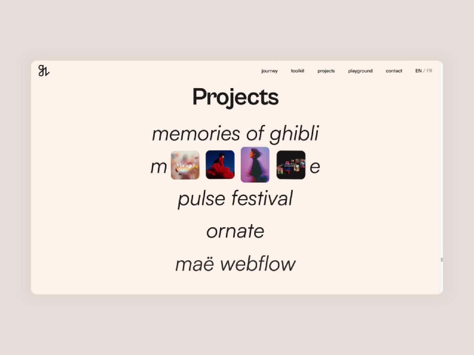 Guillaume Zhu - Kinetic Project Index