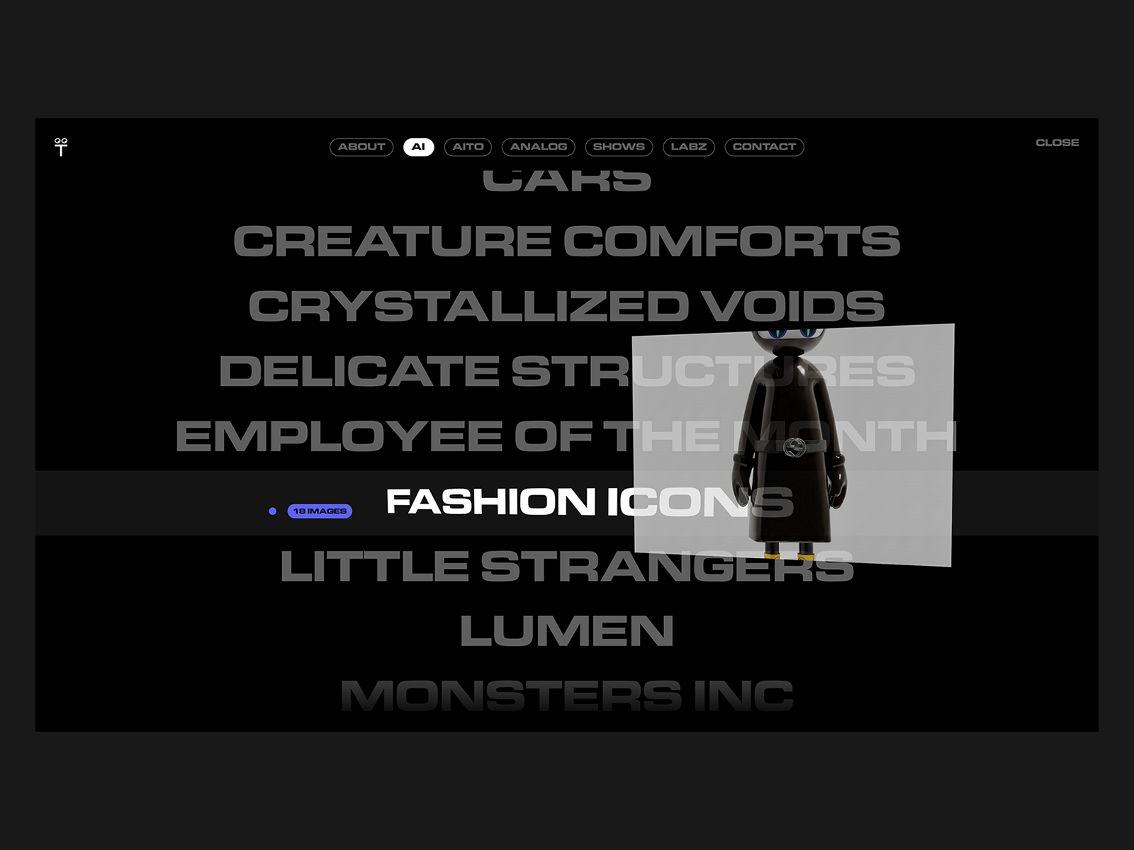 Project list view