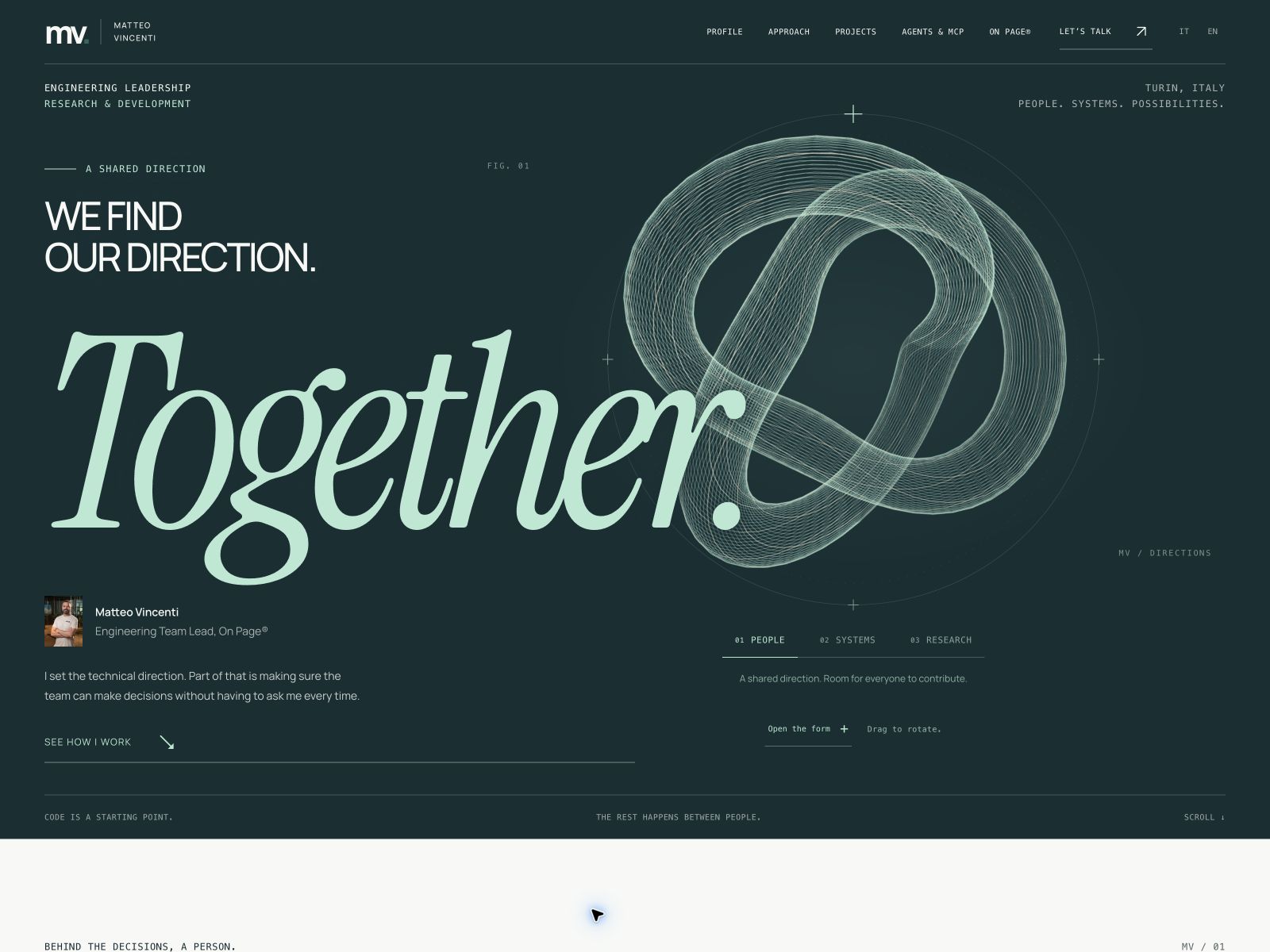 Together — an interactive field of strands