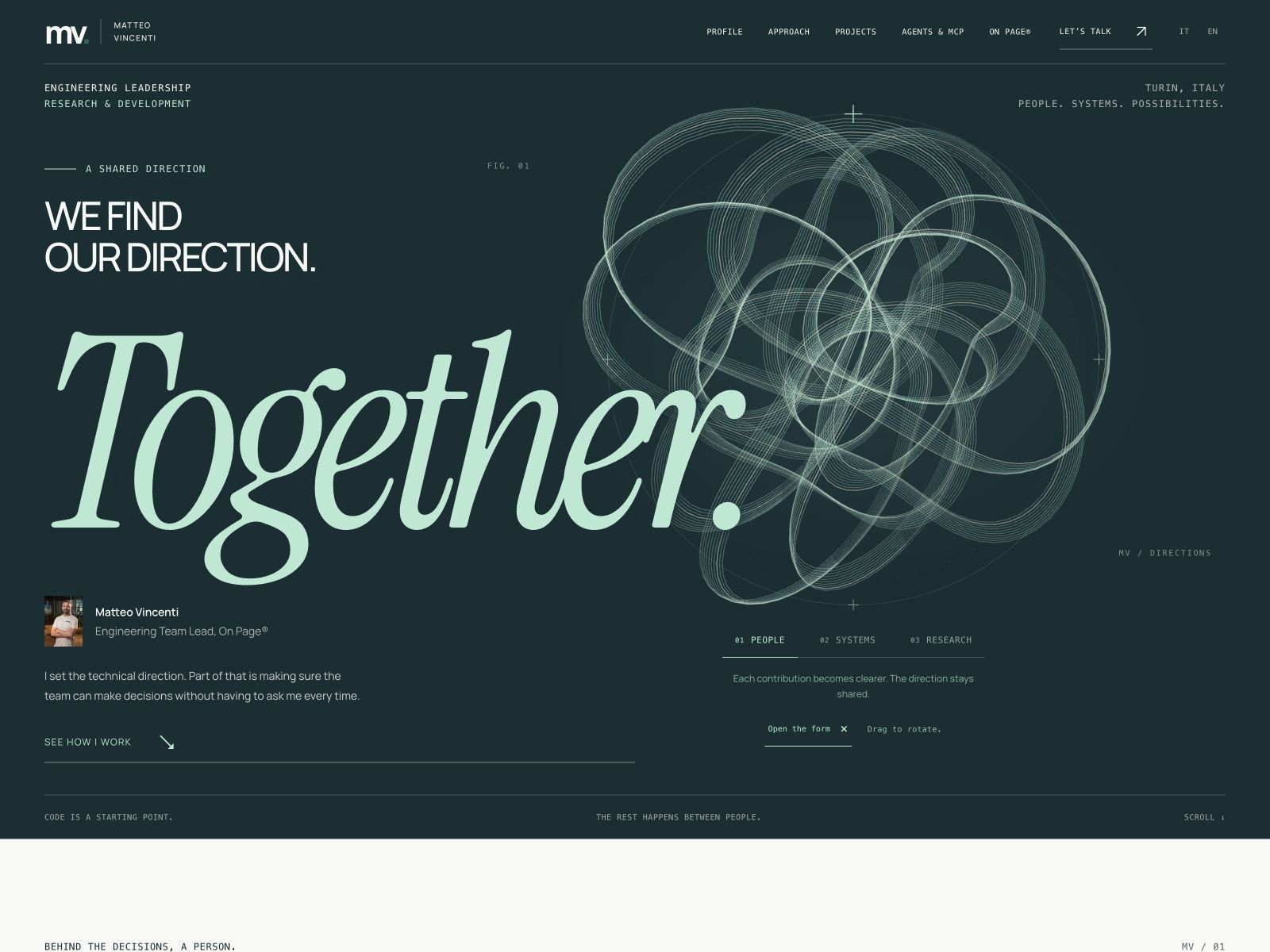 Together — an interactive field of strands