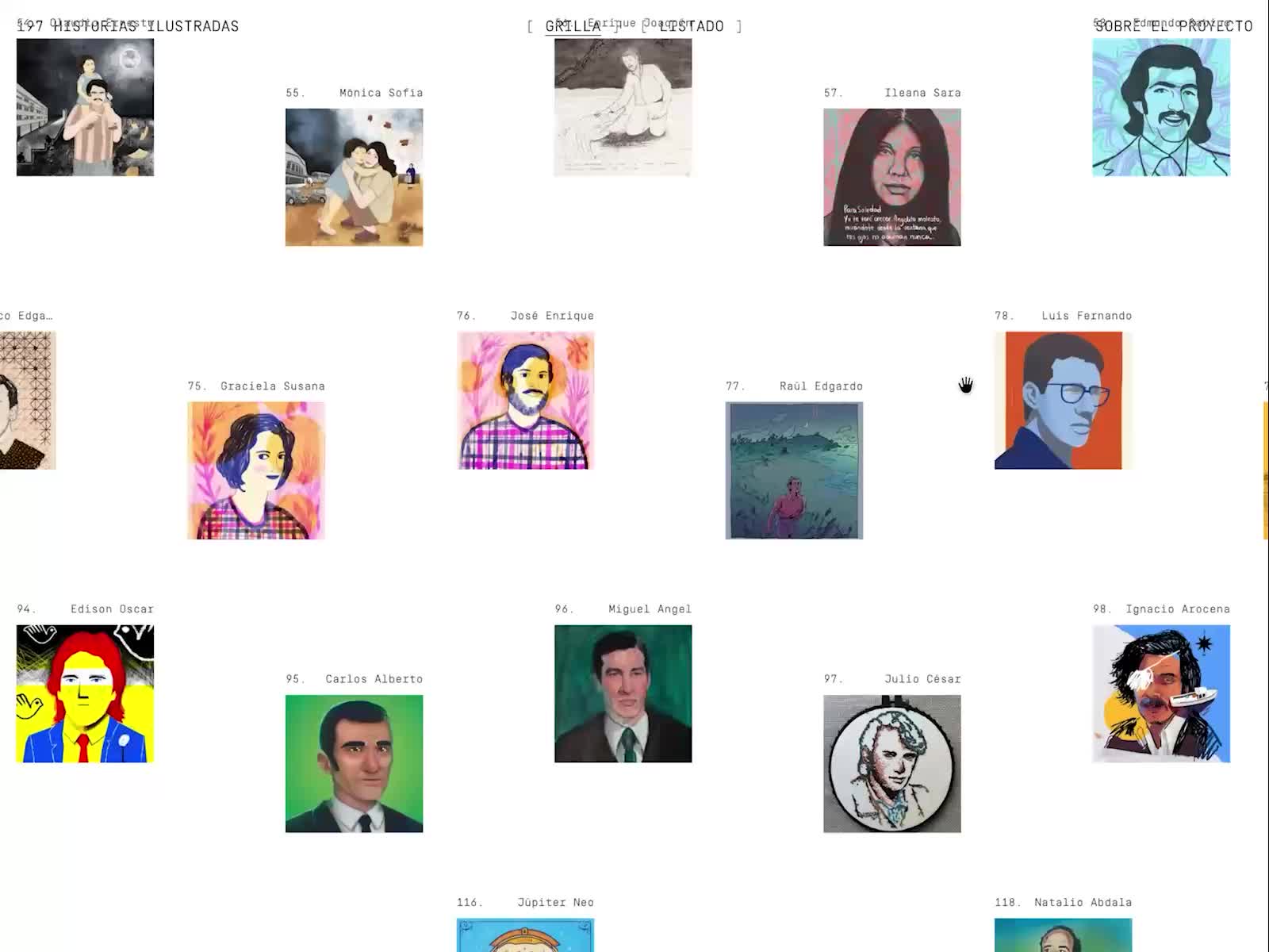 197 Historias Ilustradas - Grid Transition