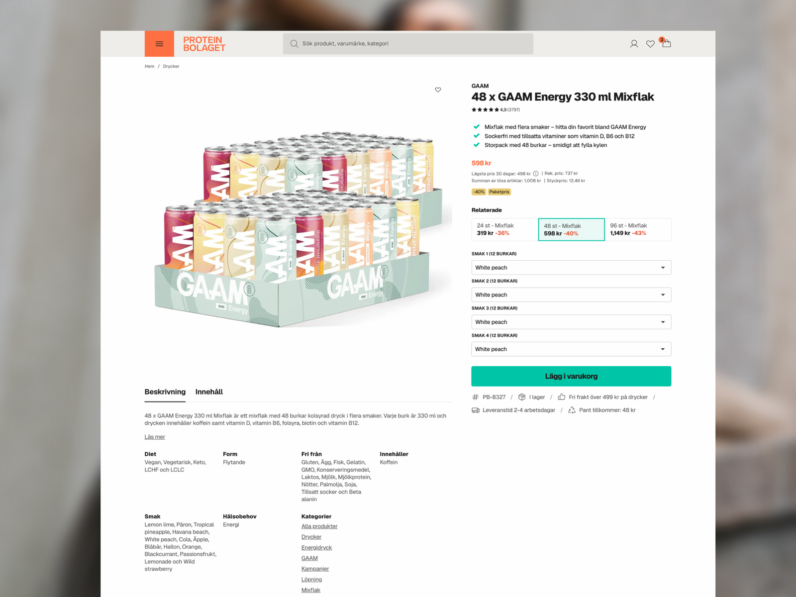 Bundles with infinite product options