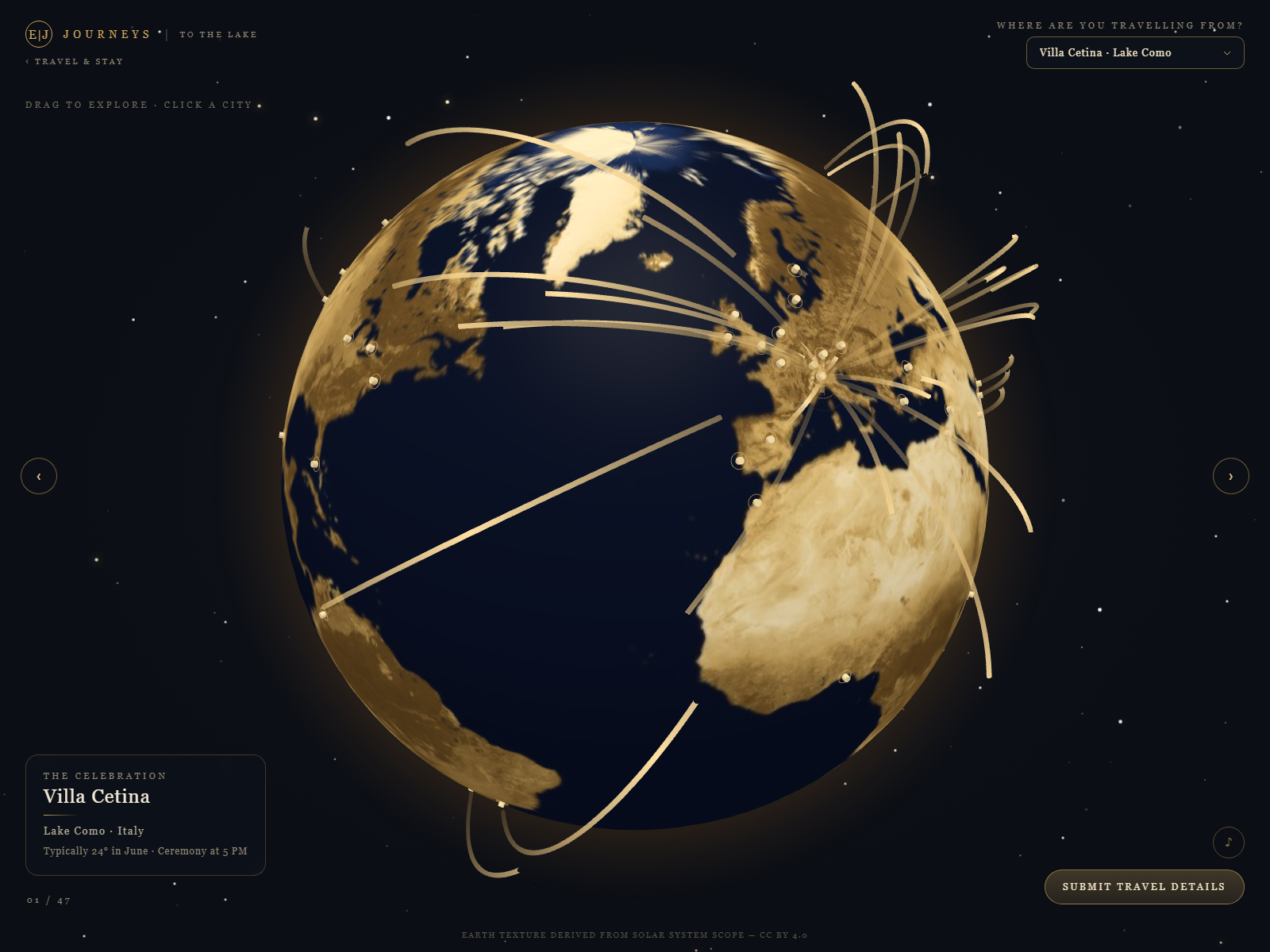 Journeys: the guest travel globe