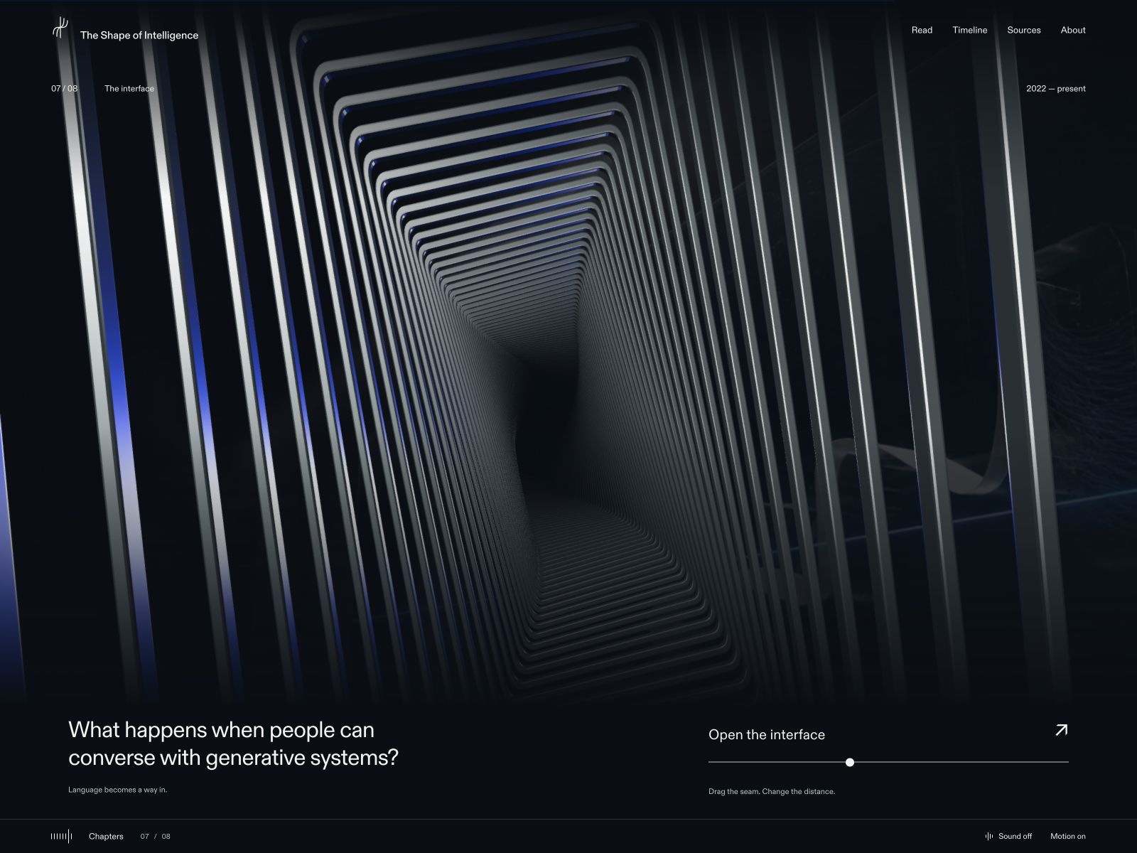 Threshold — language becomes a way in