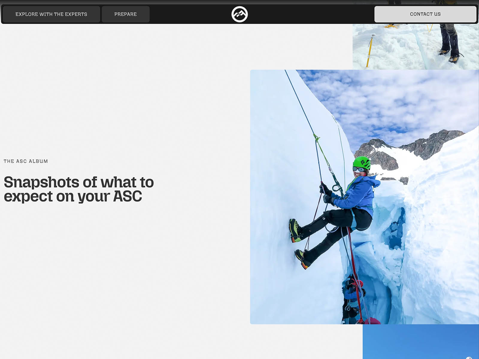 Alpine Skills Course page