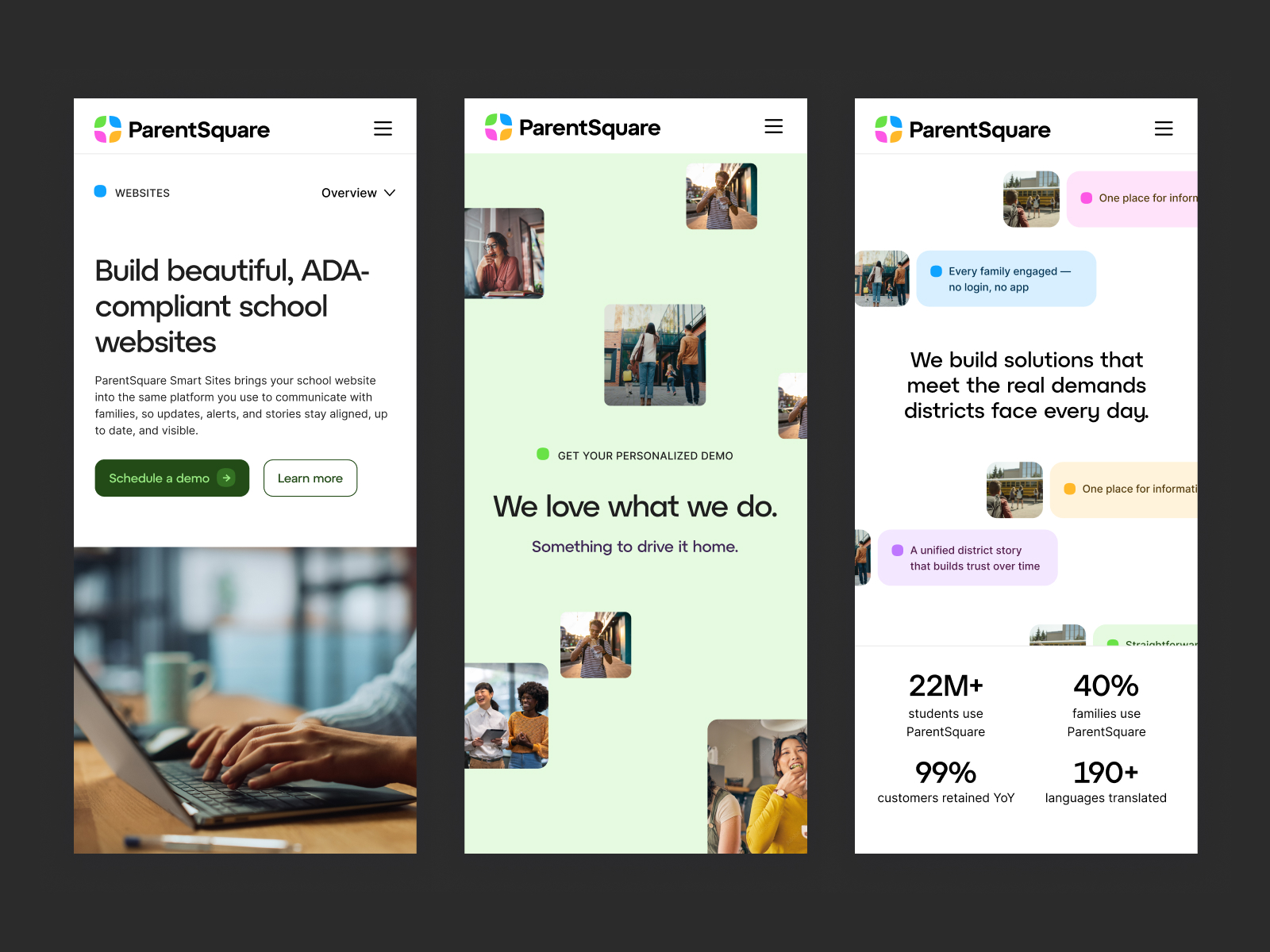 ParentSquare Mobile Designs