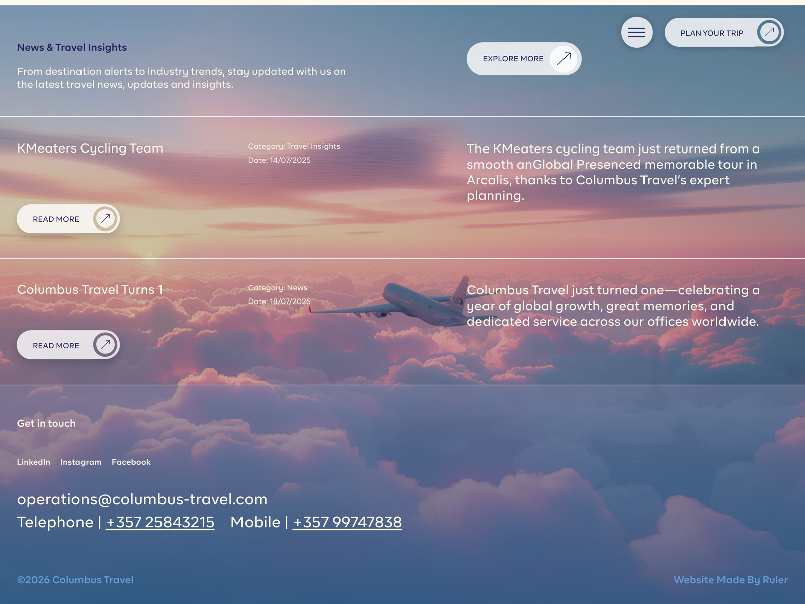 Fullscreen Footer