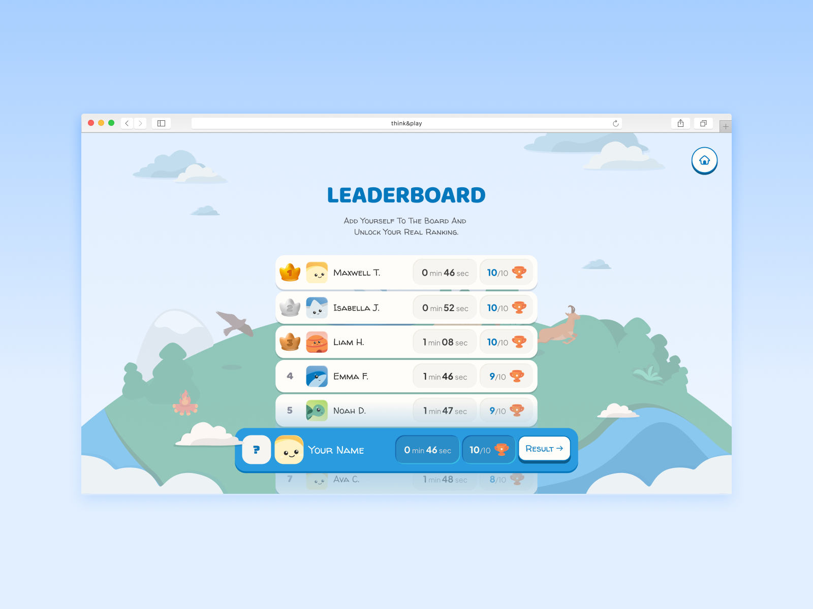 Leaderboard