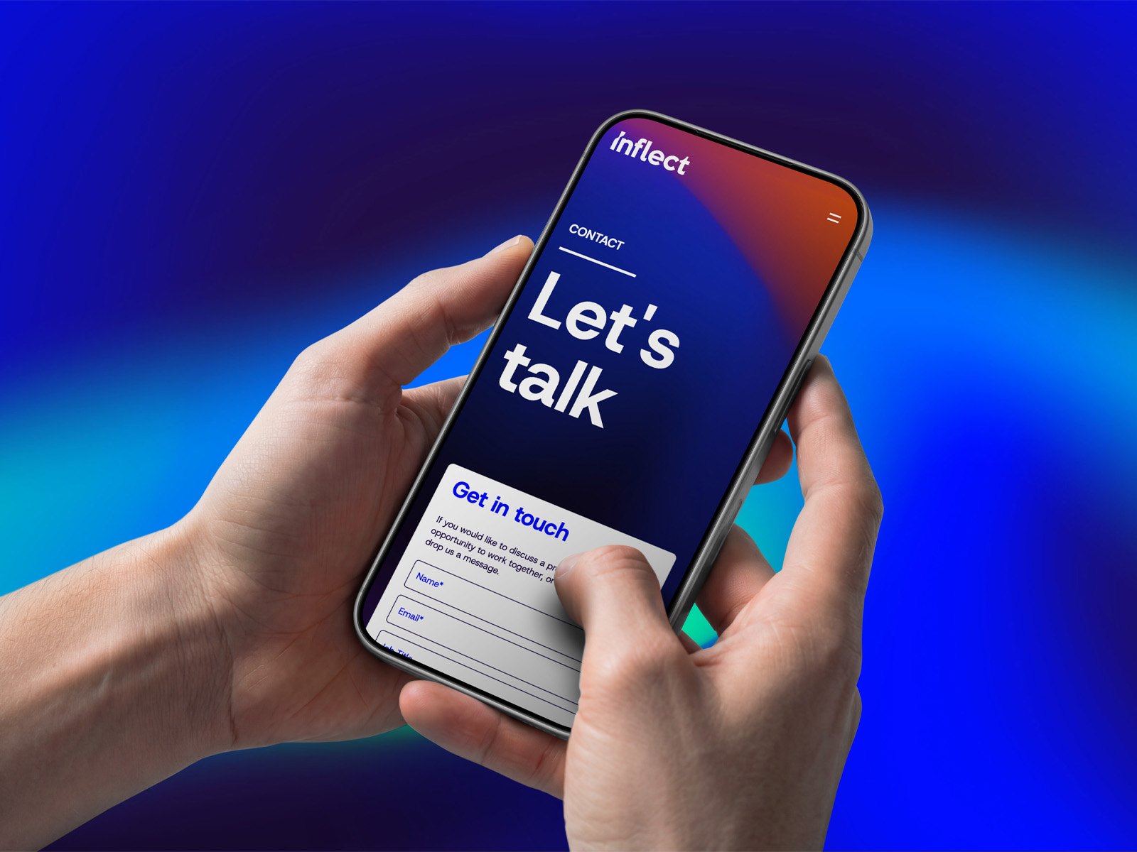 Mobile contact us page