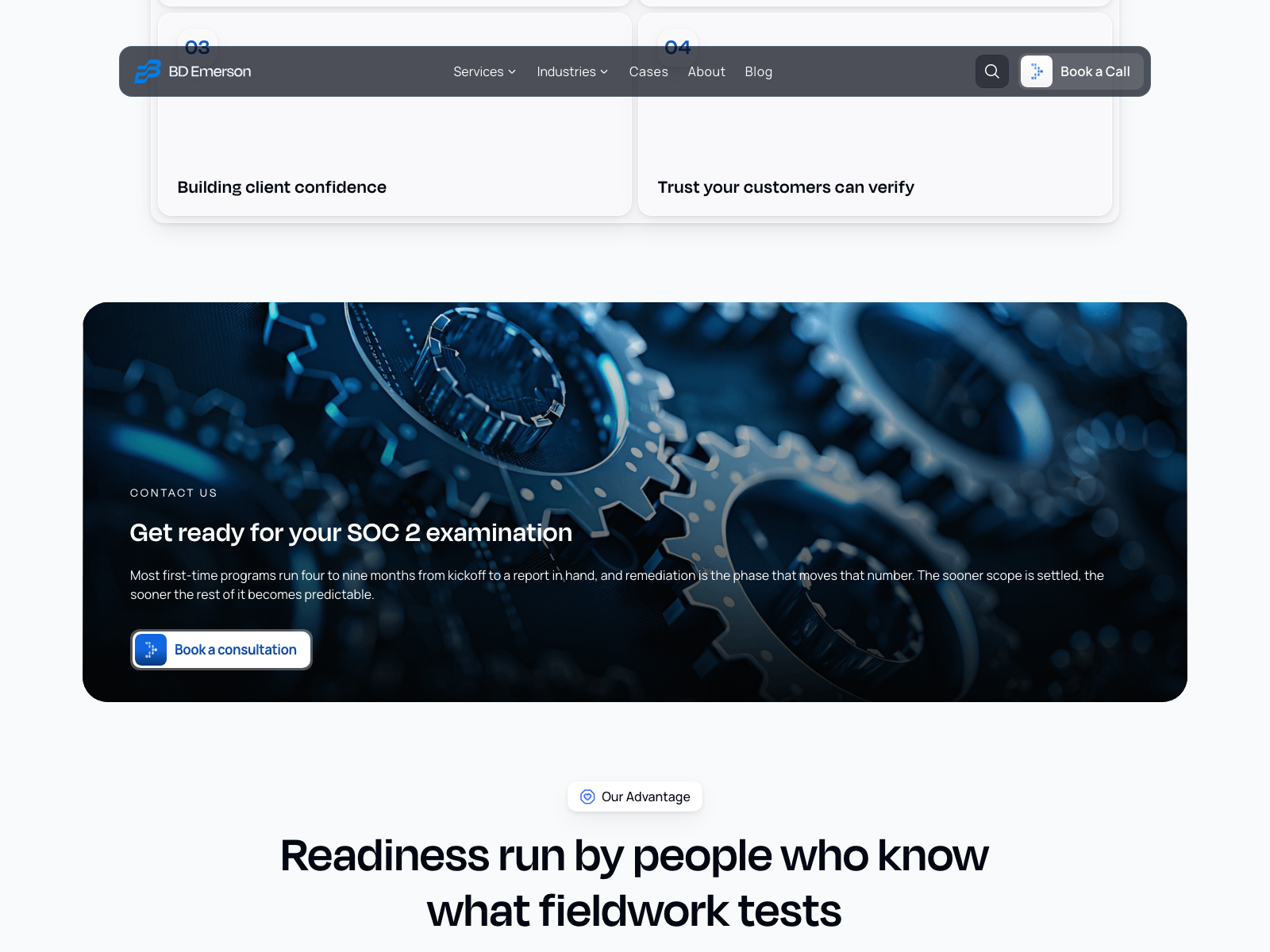 Full-width photographic call to action banner