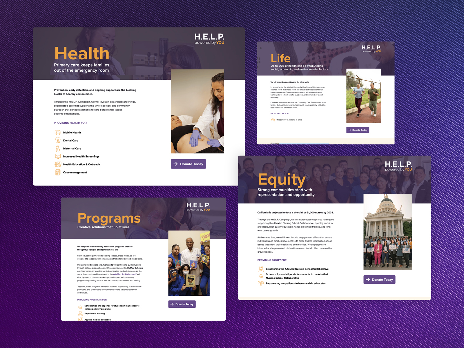 HELP Campaign Pillars