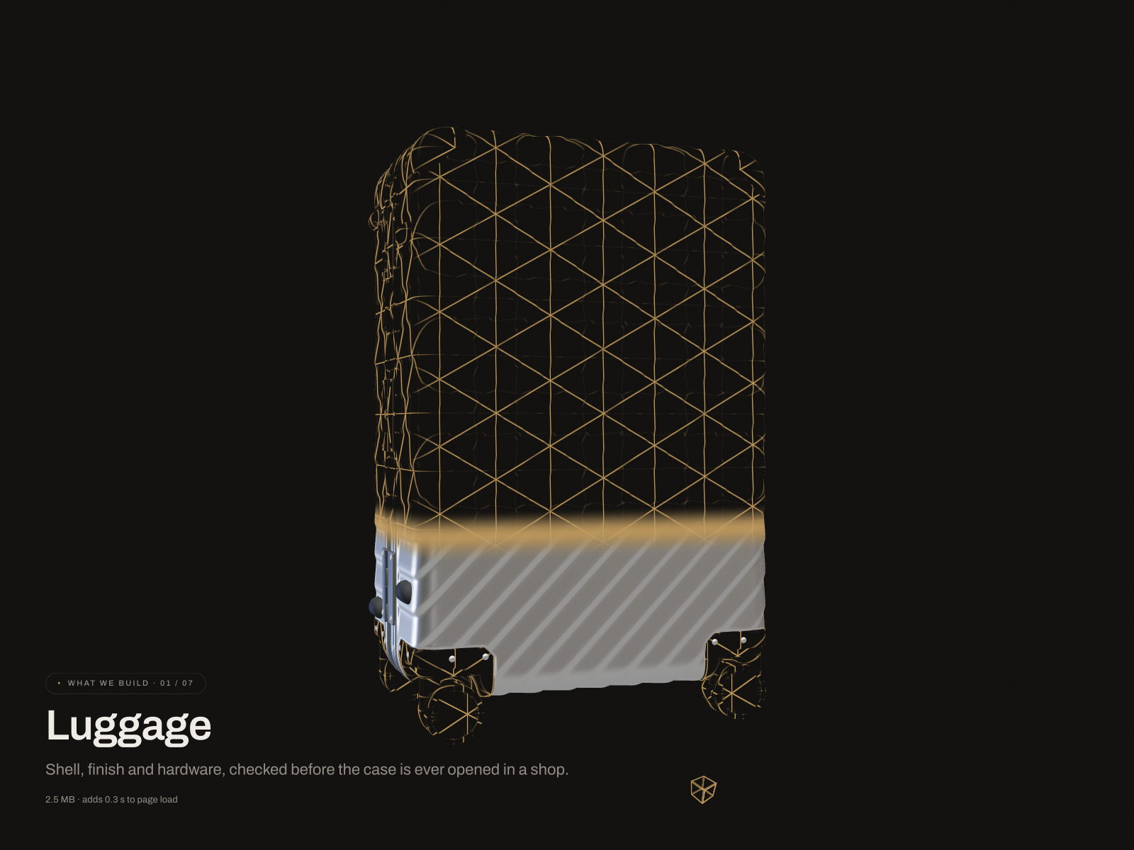 Scroll story: luggage, from wireframe to...