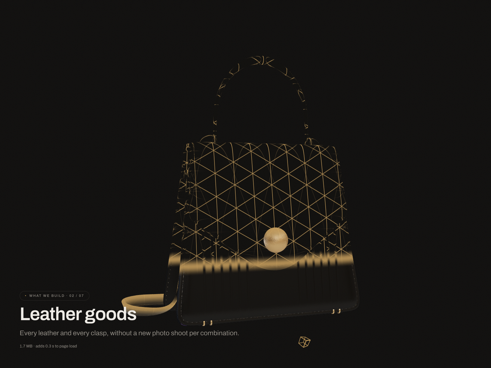 Scroll story: leather goods, the bag builds...