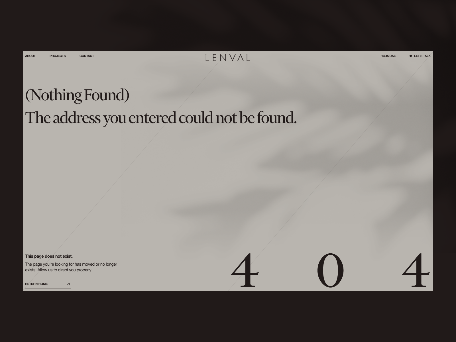 404 error page